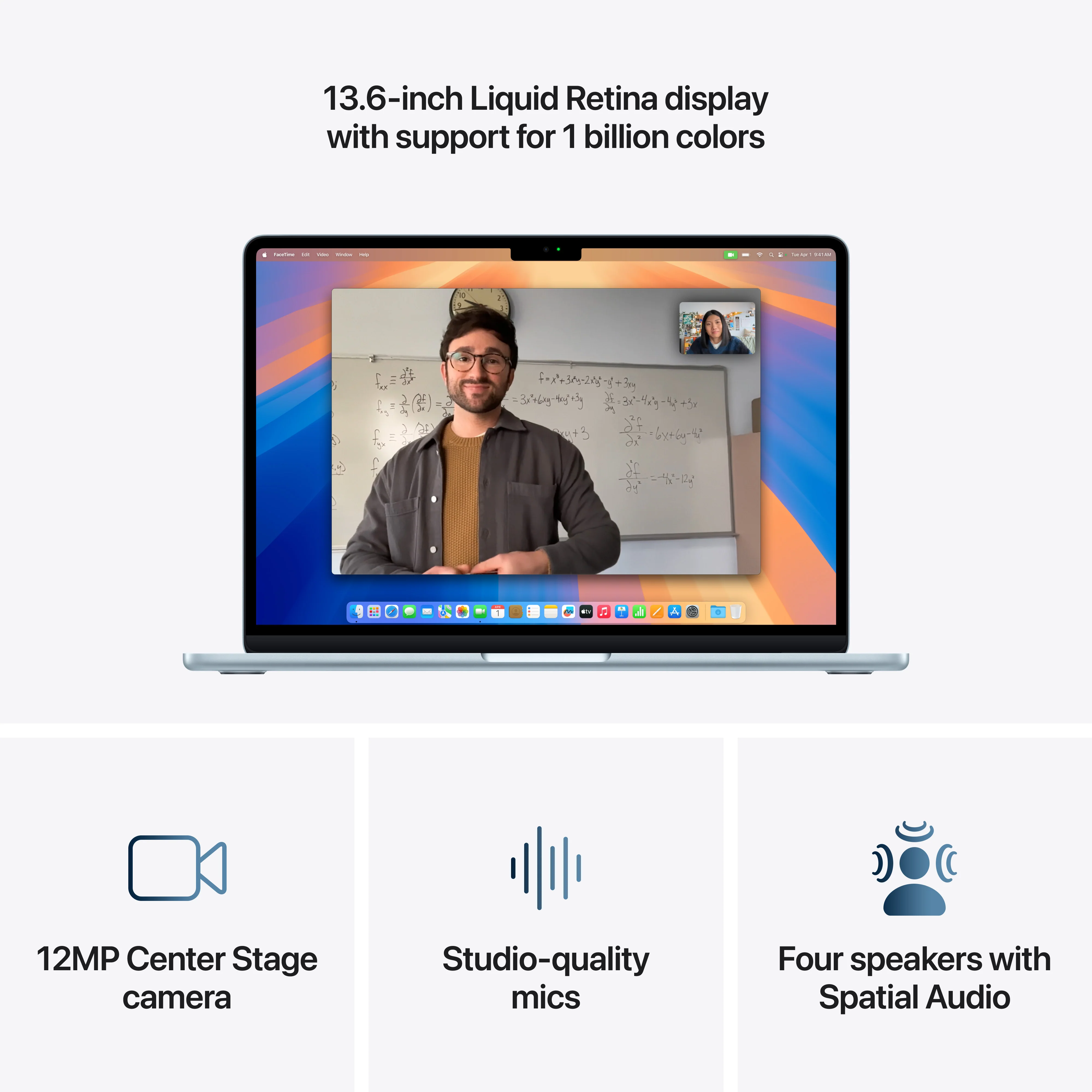 EOL 13-inch MacBook Air: Apple M4-chip met 10‑core CPU en 10‑core GPU, 24 GB, 512 GB - Hemelsblauw (Azerty FR) - Image 5