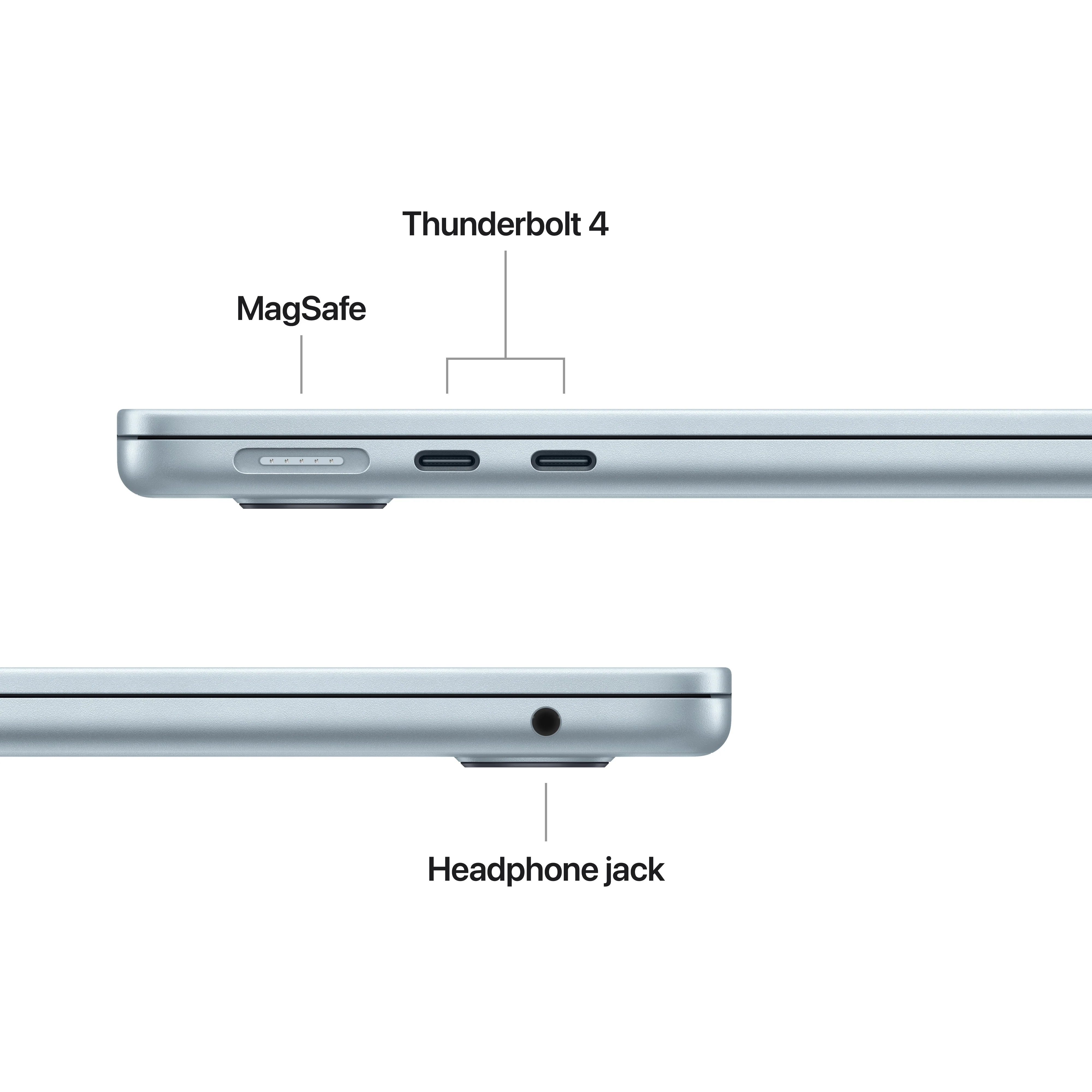 EOL 13-inch MacBook Air: Apple M4-chip met 10‑core CPU en 10‑core GPU, 24 GB, 512 GB - Hemelsblauw (Azerty FR) - Image 7