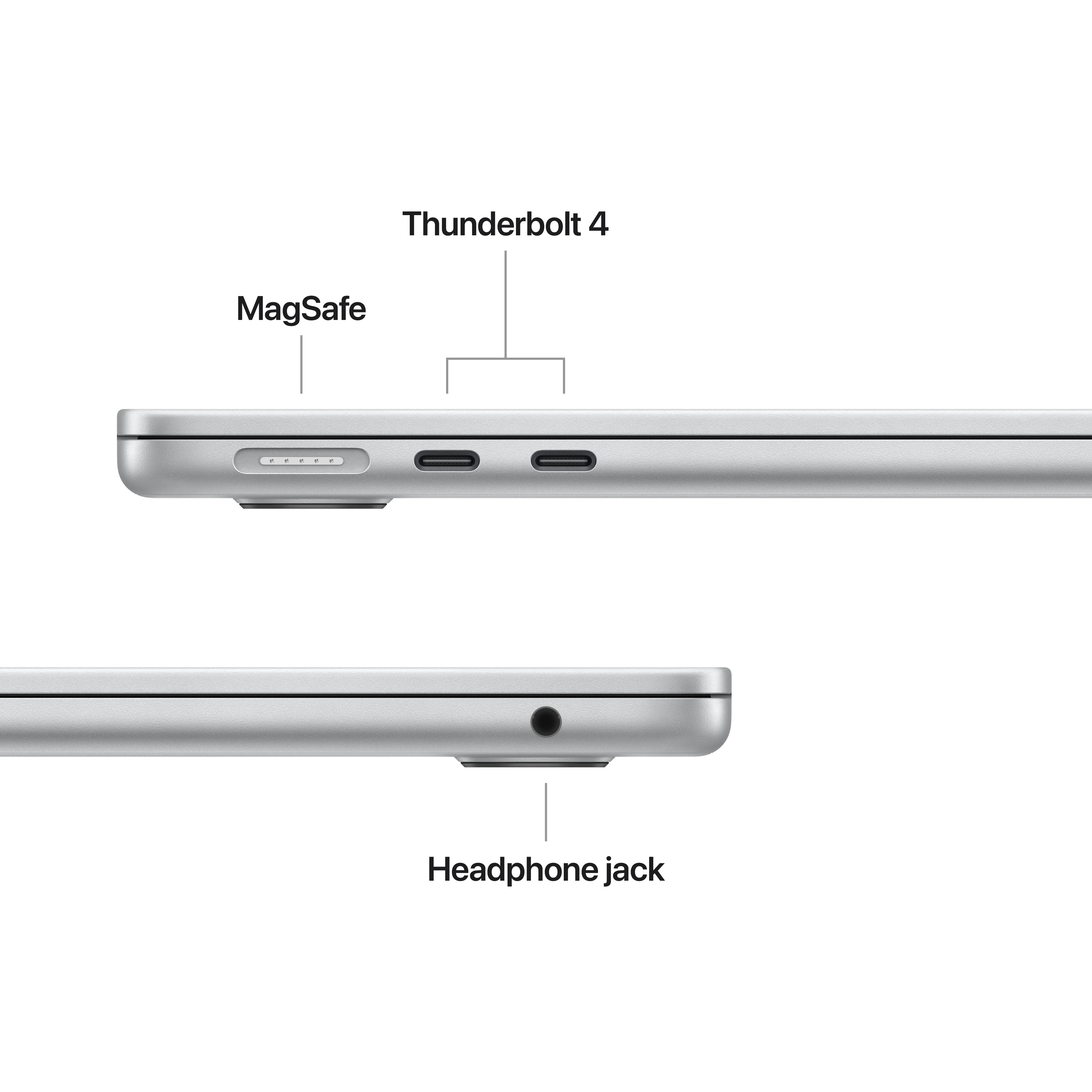 EOL 13-inch MacBook Air: Apple M4‑chip met 10‑core CPU en 8‑core GPU, 16 GB, 256 GB - Zilver (Azerty FR) - Image 7