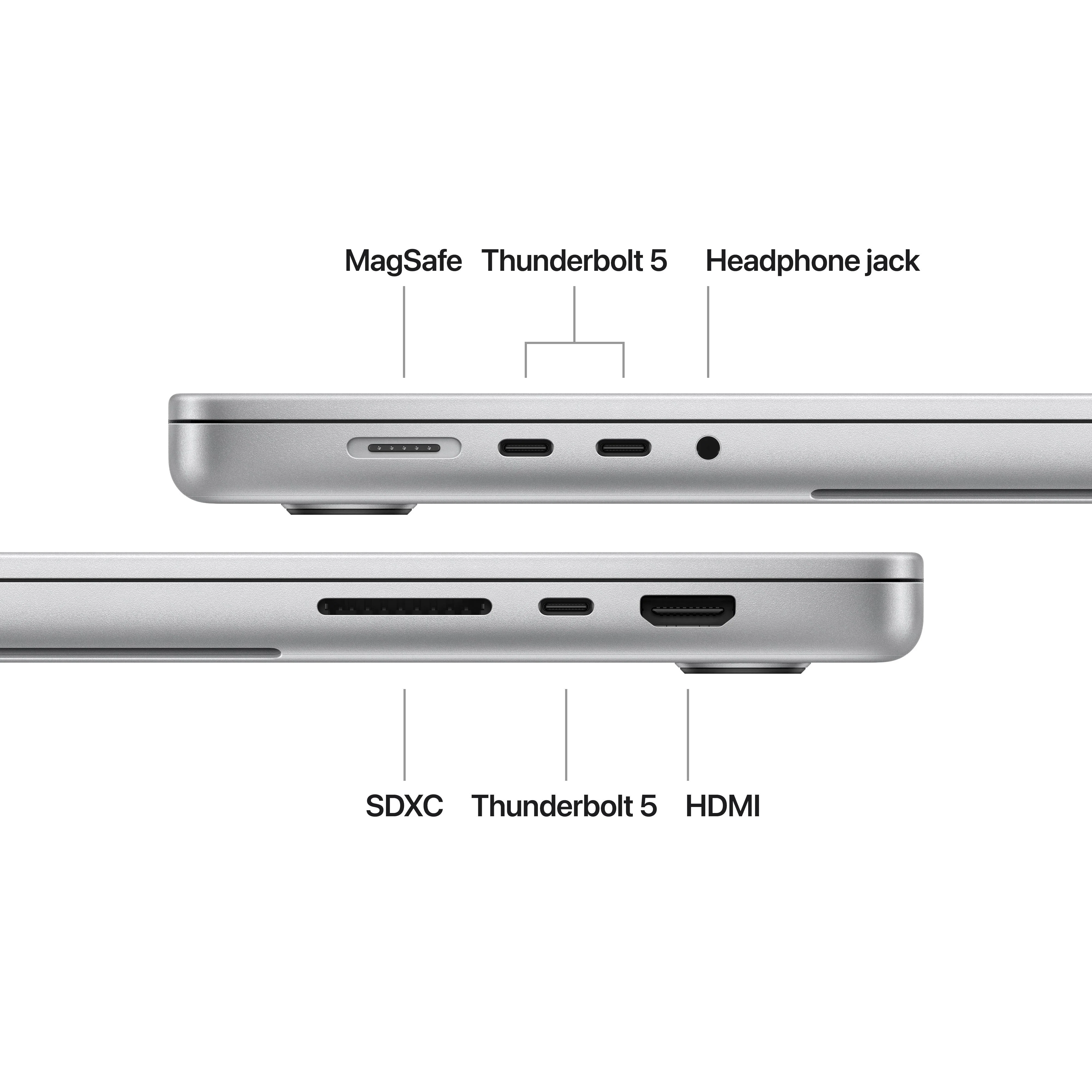 EOL 16-inch MacBook Pro: Apple M4 Max-chip met 14‑core CPU en 32‑core GPU, 36 GB, 1 TB - Zilver (Qwerty NL) - Image 7