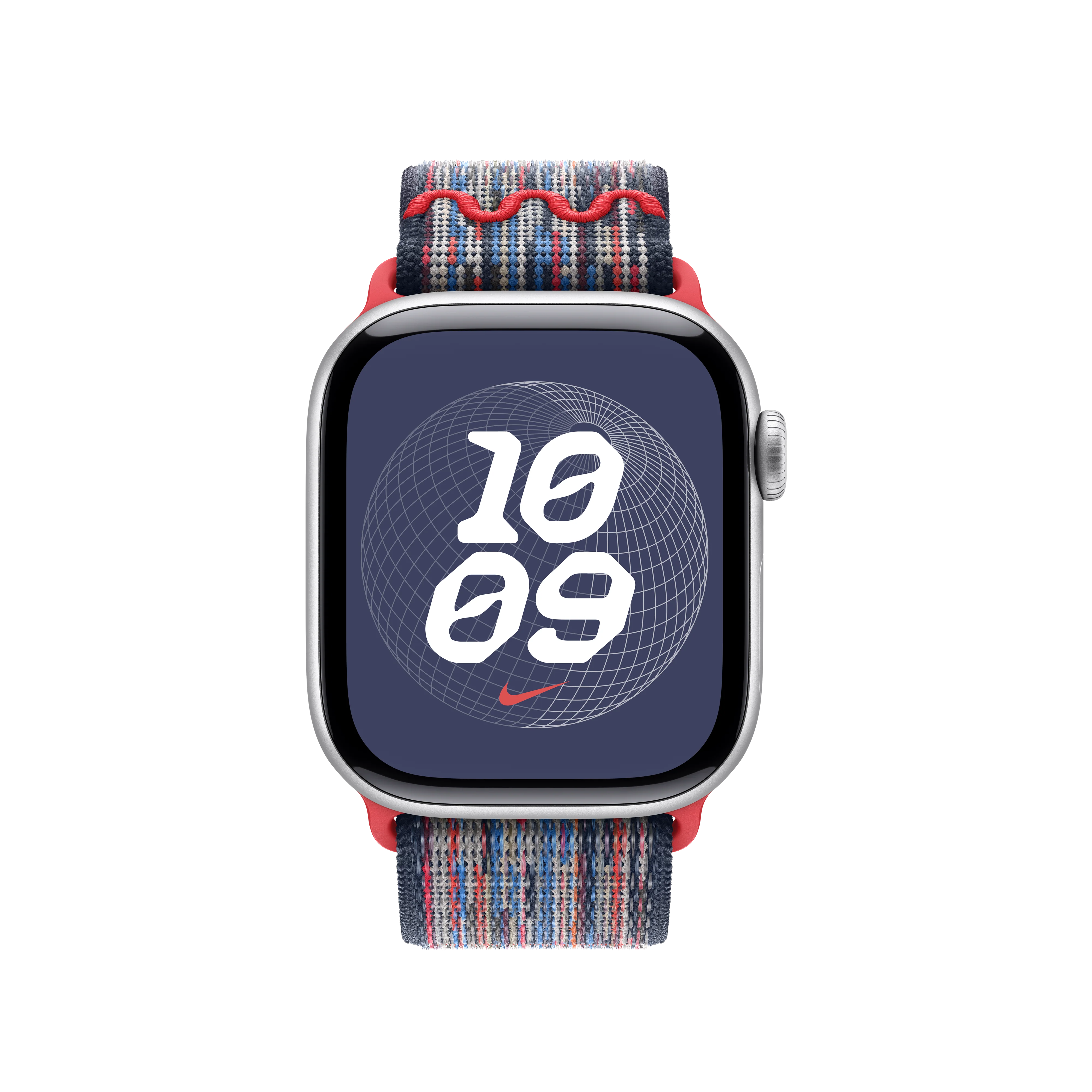 EOL Geweven sportbandje van Nike - Blauw/rood (42 mm) - Image 3