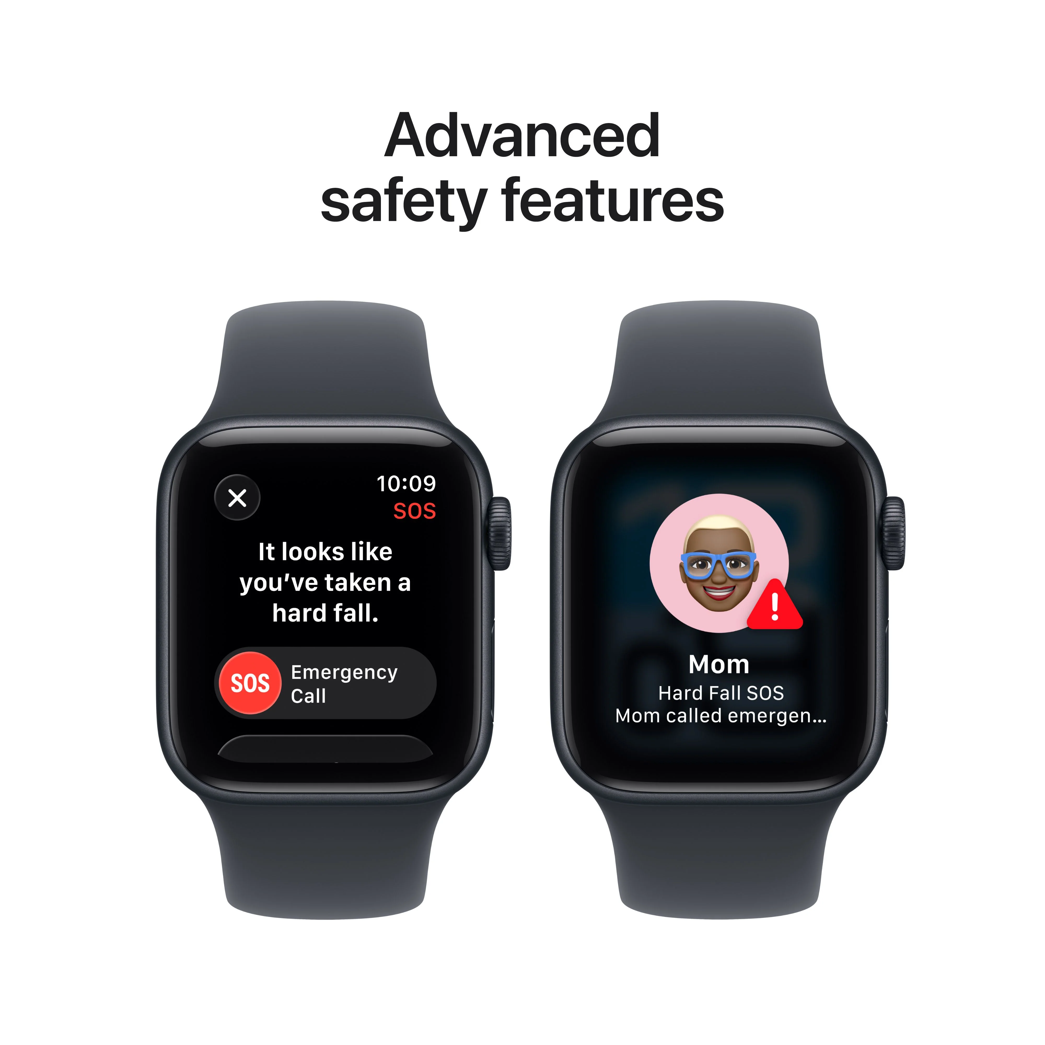 Apple Watch SE 3 (GPS + Cellular) • 40‐mm kast van middernacht aluminium • Middernacht sportbandje - M/L - Image 7