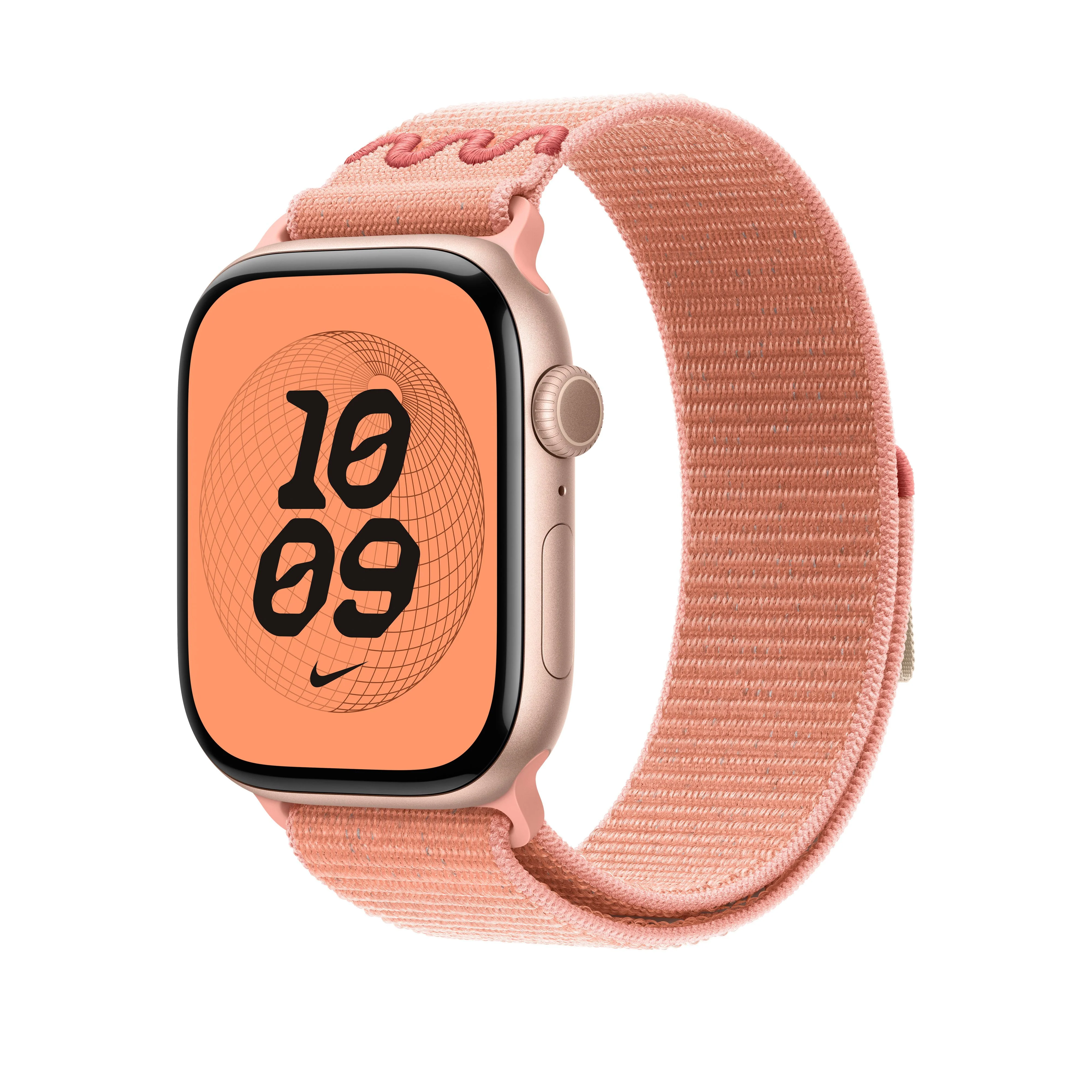 Geweven sportbandje van Nike - Alpenglow Pink (46 mm) - Image 2