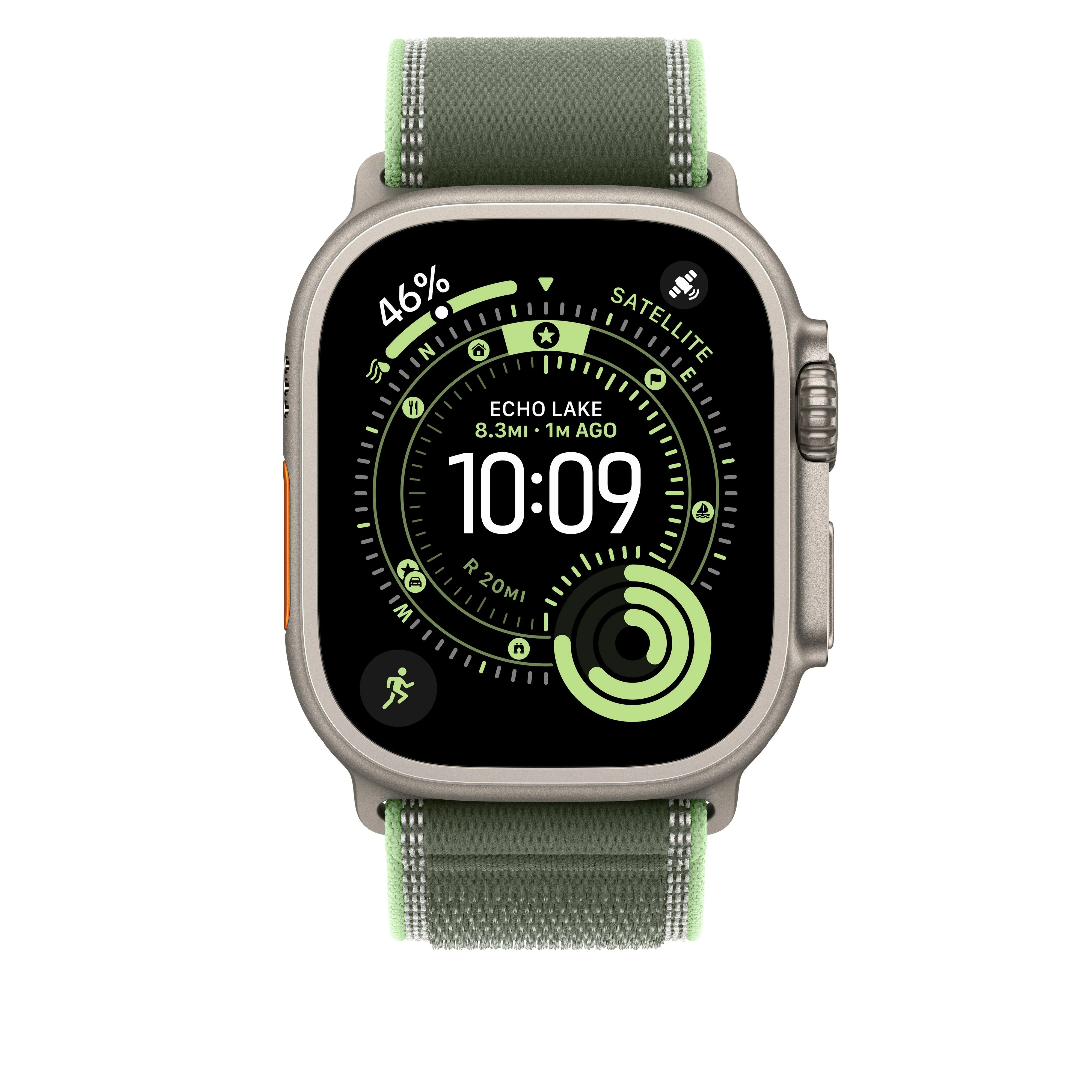 Trail-bandje - Groen/Neon (49 mm) - M/L - Naturel titanium - Image 3