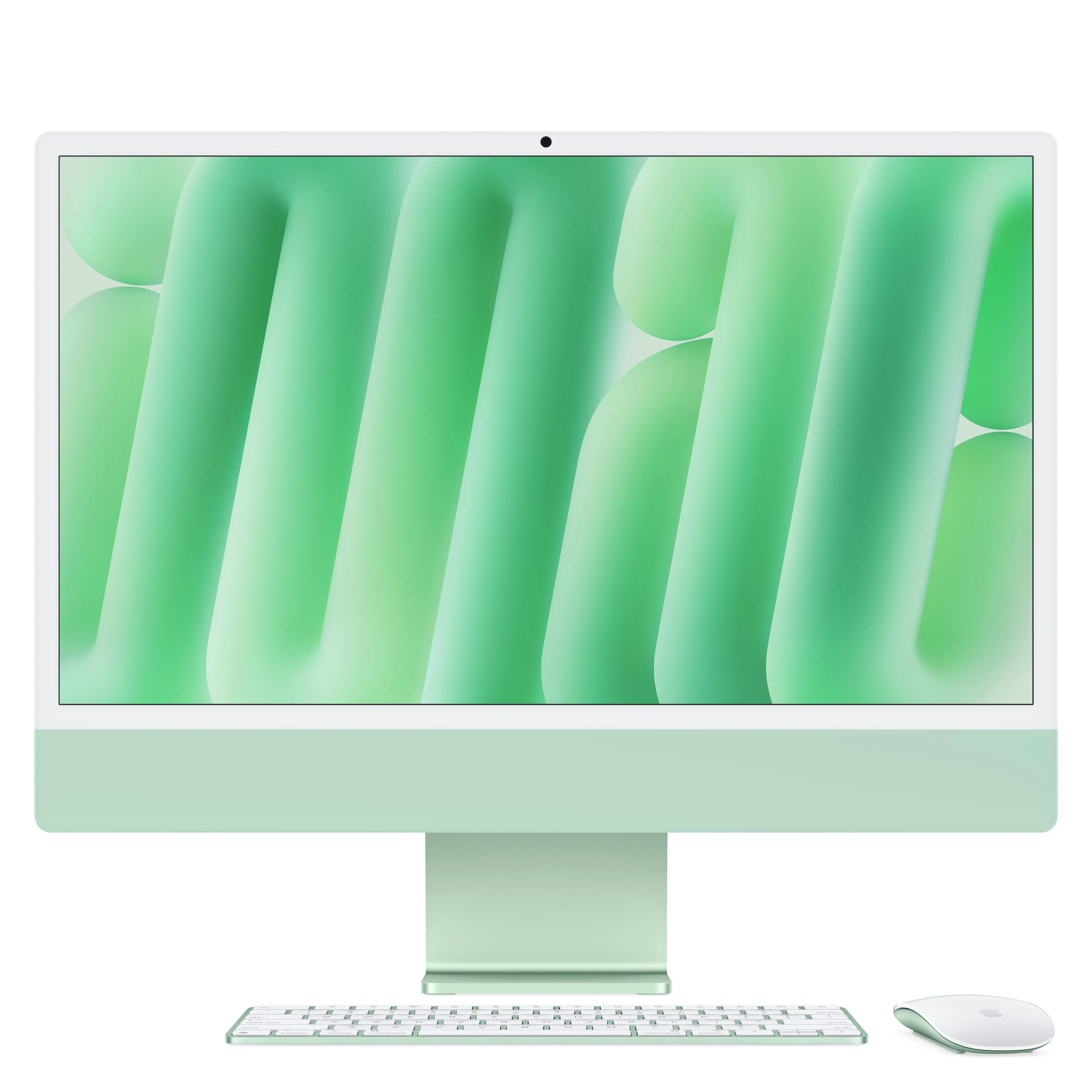 24-inch iMac met Retina 4,5K‑display: Apple M4-chip met 8‑core CPU en 8‑core GPU, 16 GB, 256 GB, Magic Keyboard - Groen (Azerty FR)