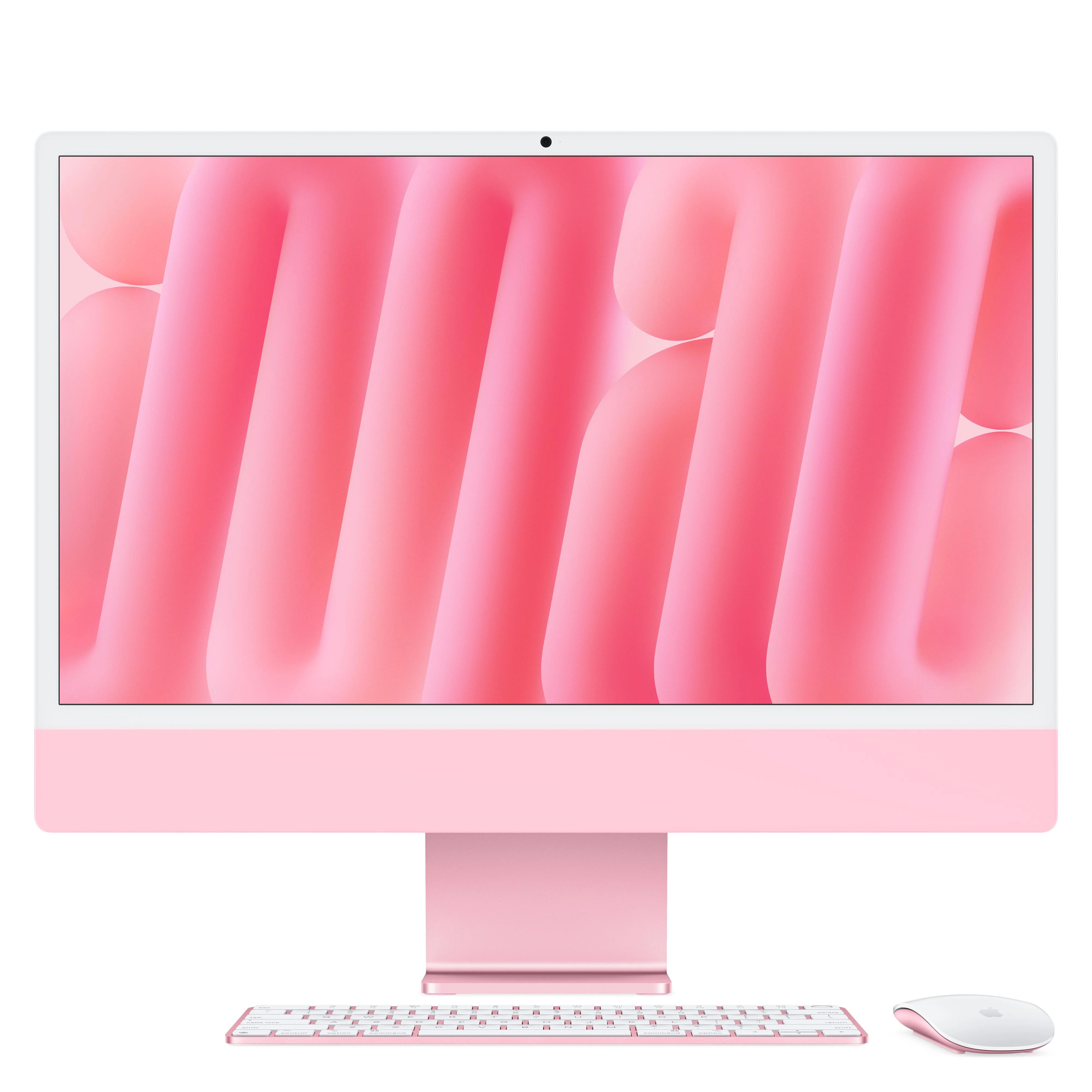 24-inch iMac met Retina 4,5K‑display: Apple M4-chip met 10‑core CPU en 10‑core GPU, 24 GB, 512 GB, Magic Keyboard met Touch ID - Roze (Azerty FR)