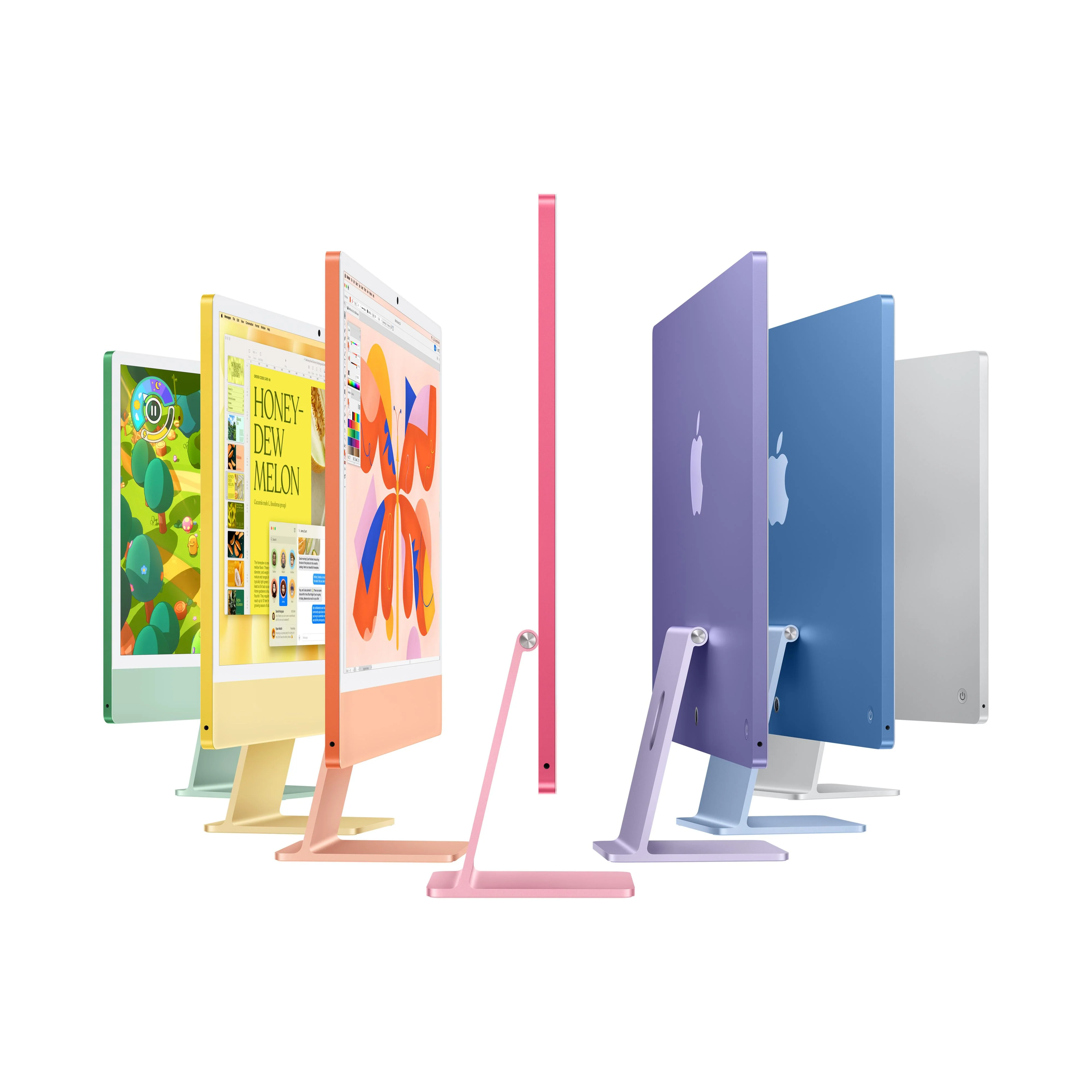 CTO 24-inch iMac met Retina 4,5K‑display: Apple M4-chip met 10‑core CPU en 10‑core GPU, 24 GB, 512 GB, Magic Keyboard met Touch ID - Oranje (Azerty FR) - Image 4
