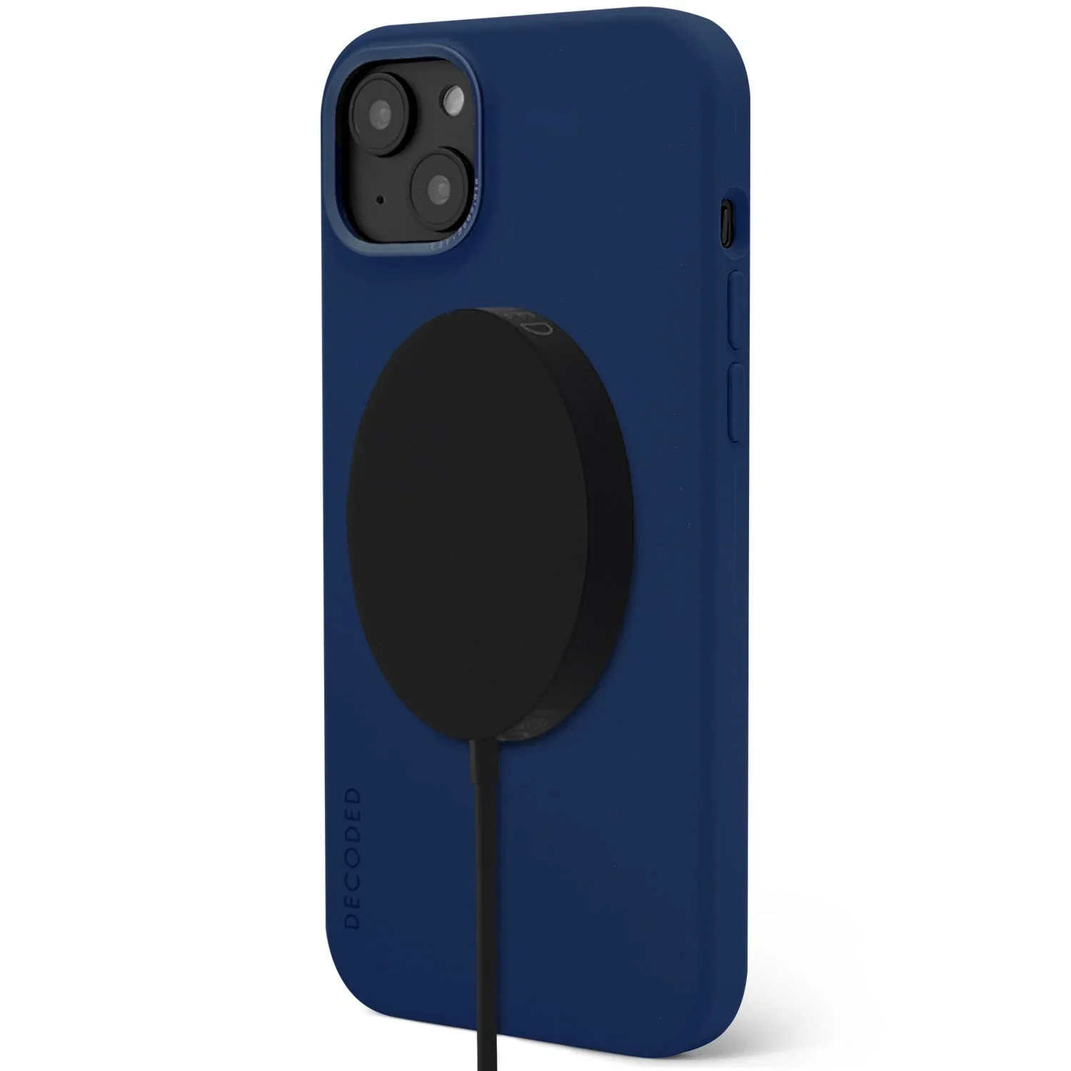 EOL Decoded Antimicrobial Silicone Backcover voor iPhone 14 Plus - Navy Peony - Image 3
