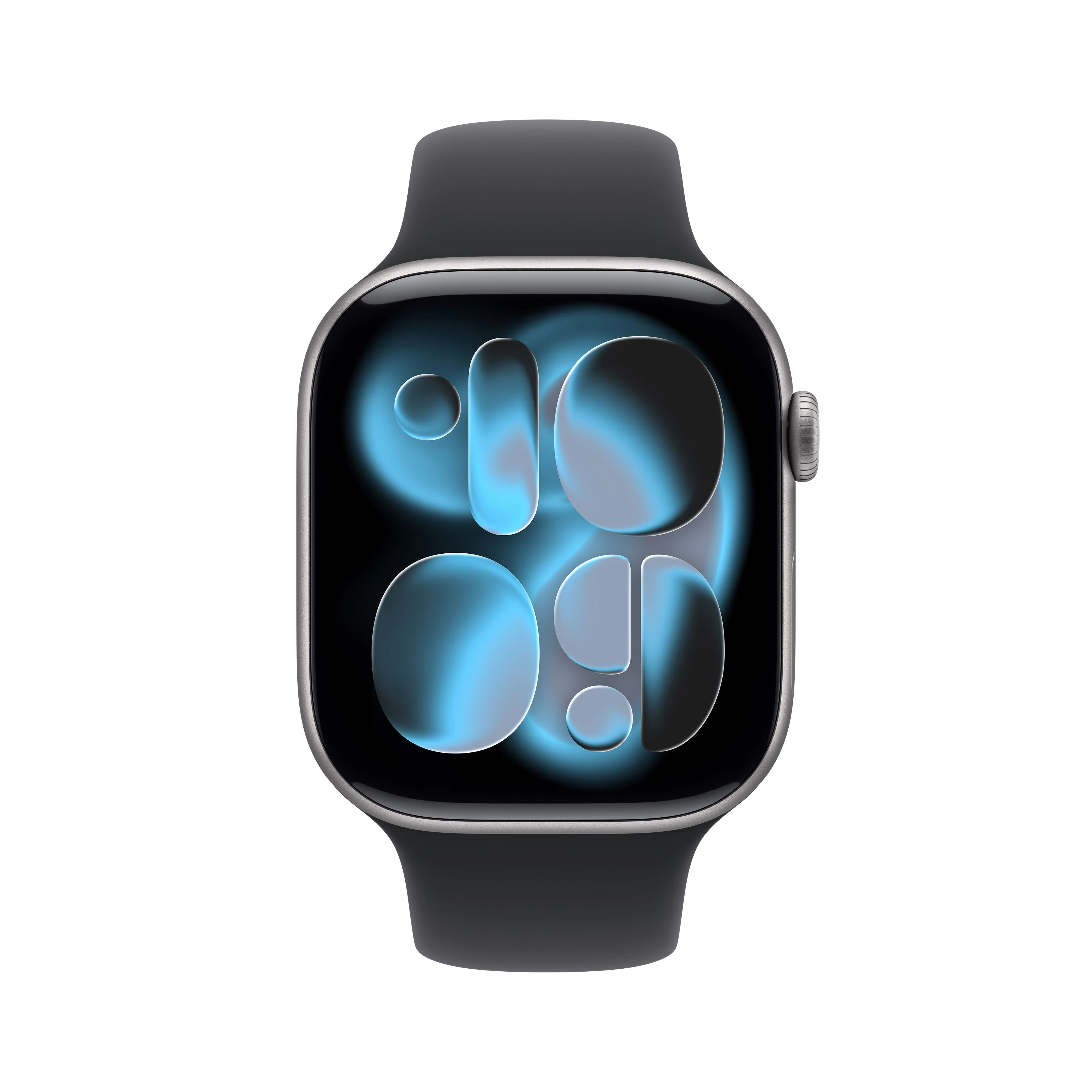 Apple Watch Series 11 (GPS) • 46‑mm kast van spacegrijs aluminium • Zwart sportbandje - M/L - Image 2