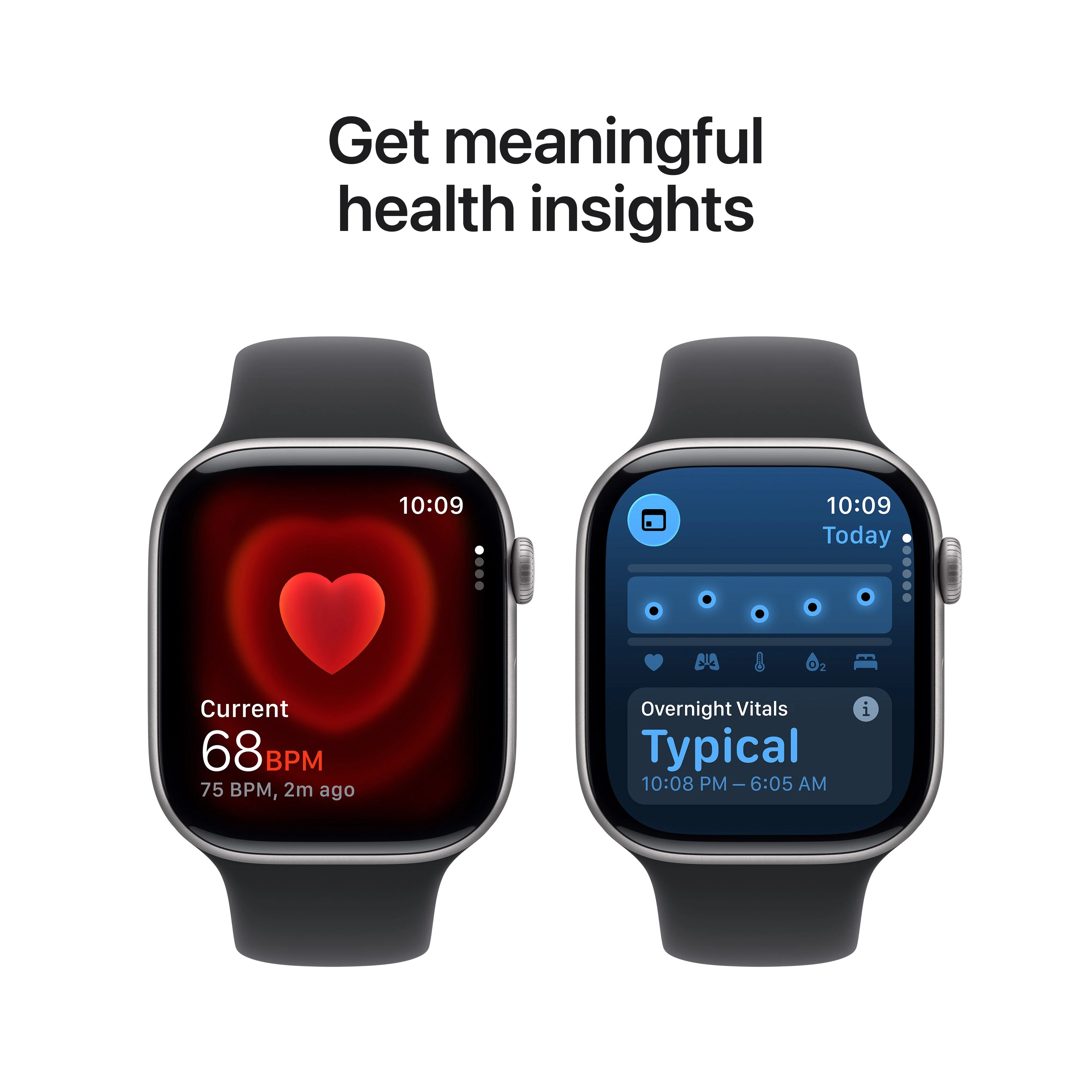 Apple Watch Series 11 (GPS) • 46‑mm kast van spacegrijs aluminium • Zwart sportbandje - M/L - Image 5