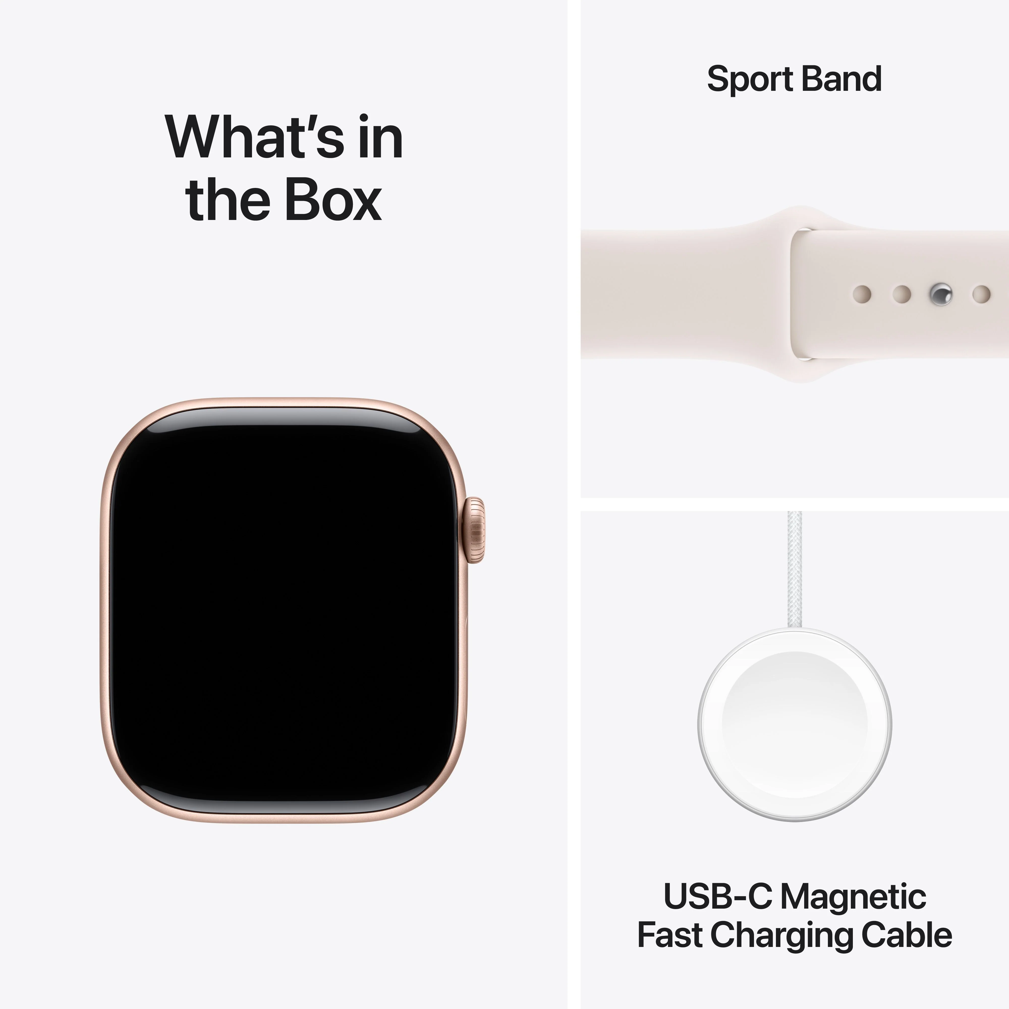 Apple Watch Series 11 (GPS) • 46‑mm kast van roségoudkleurig aluminium • Rosé sportbandje - S/M - Image 8