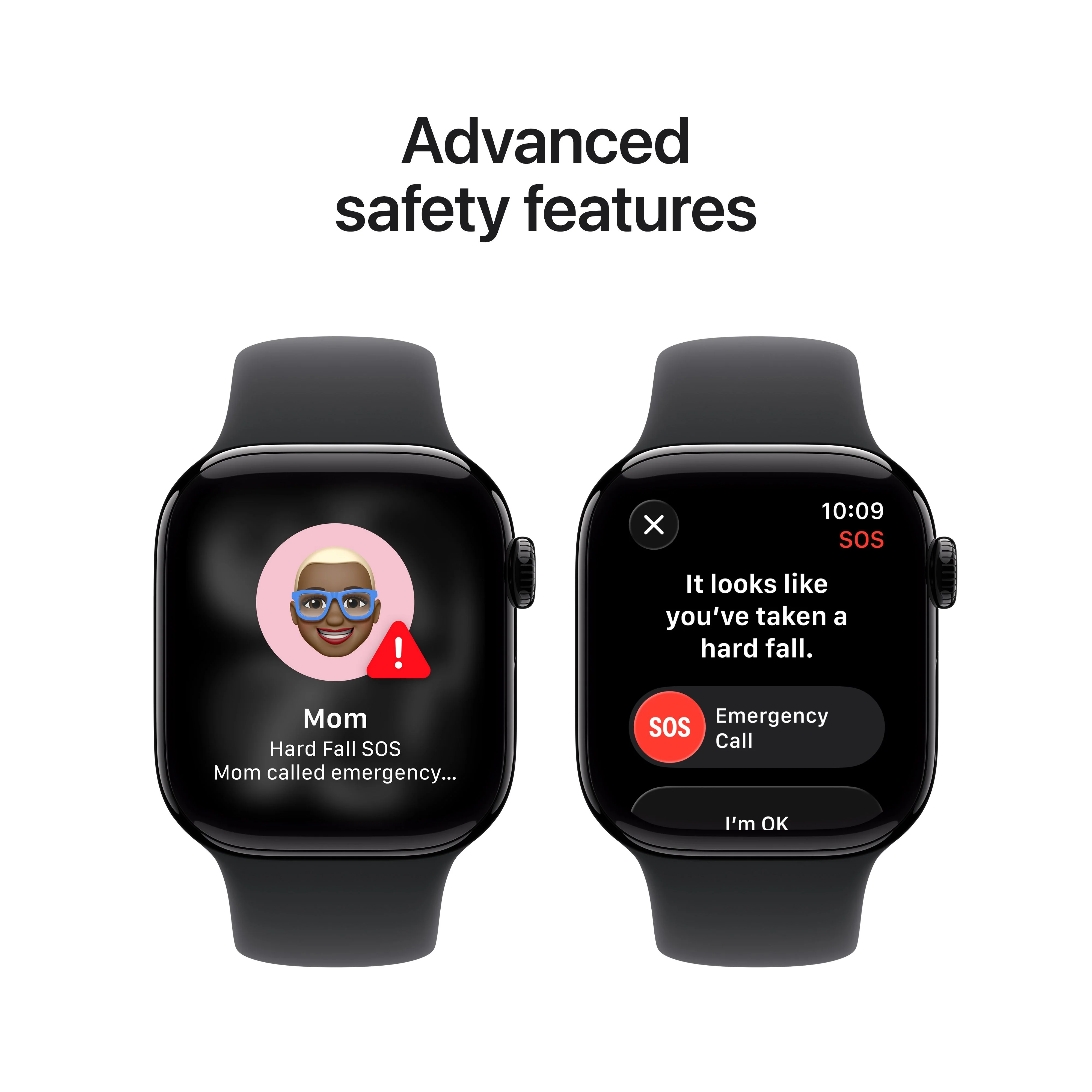 Apple Watch Series 11 (GPS + Cellular) • 42‑mm kast van gitzwart aluminium • Zwart sportbandje - S/M - Image 6