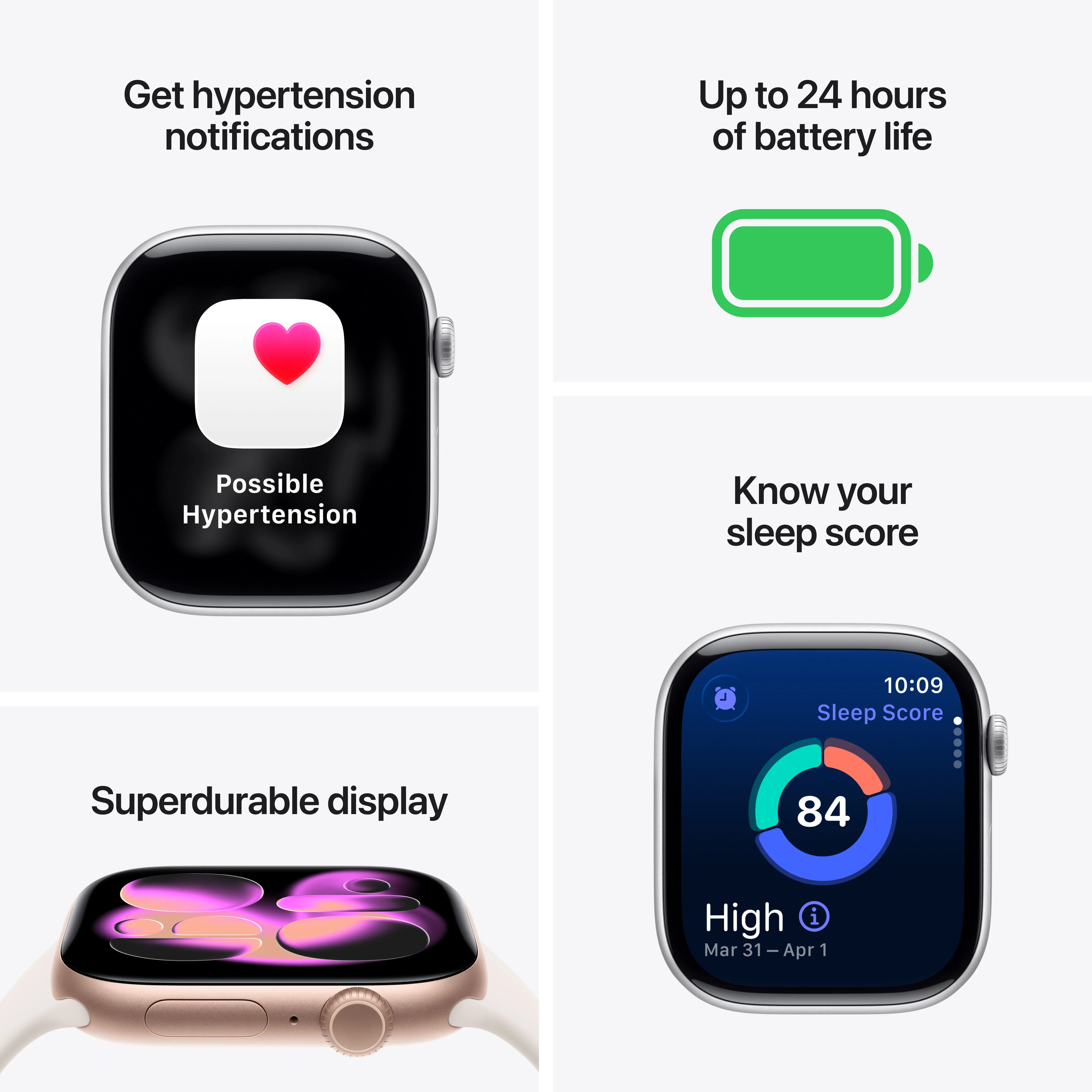 Apple Watch Series 11 (GPS + Cellular) • 42‑mm kast van leisteen titanium • Zwart sportbandje - M/L - Image 3