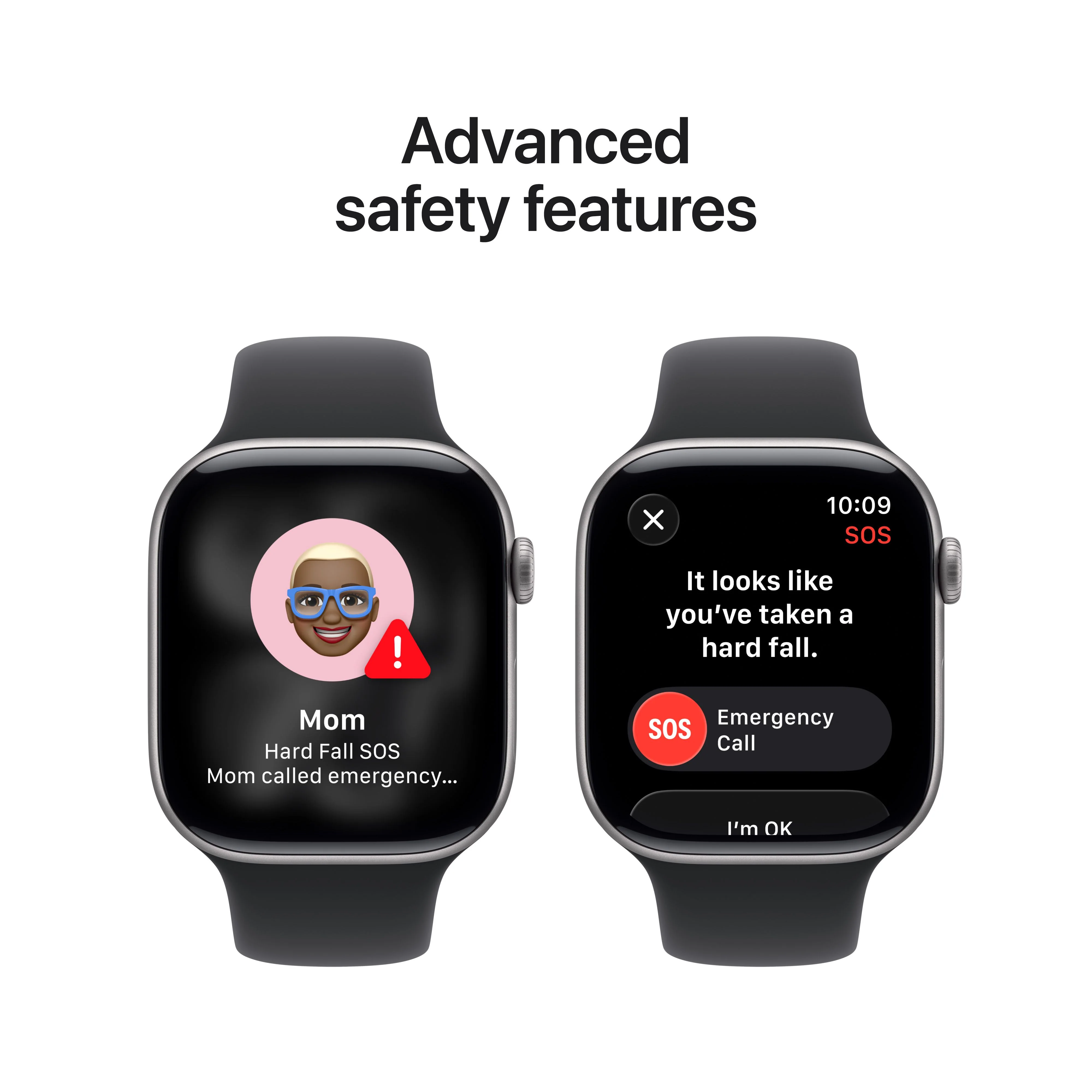 Apple Watch Series 11 (GPS + Cellular) • 46‑mm kast van spacegrijs aluminium • Zwart sportbandje - S/M - Image 6