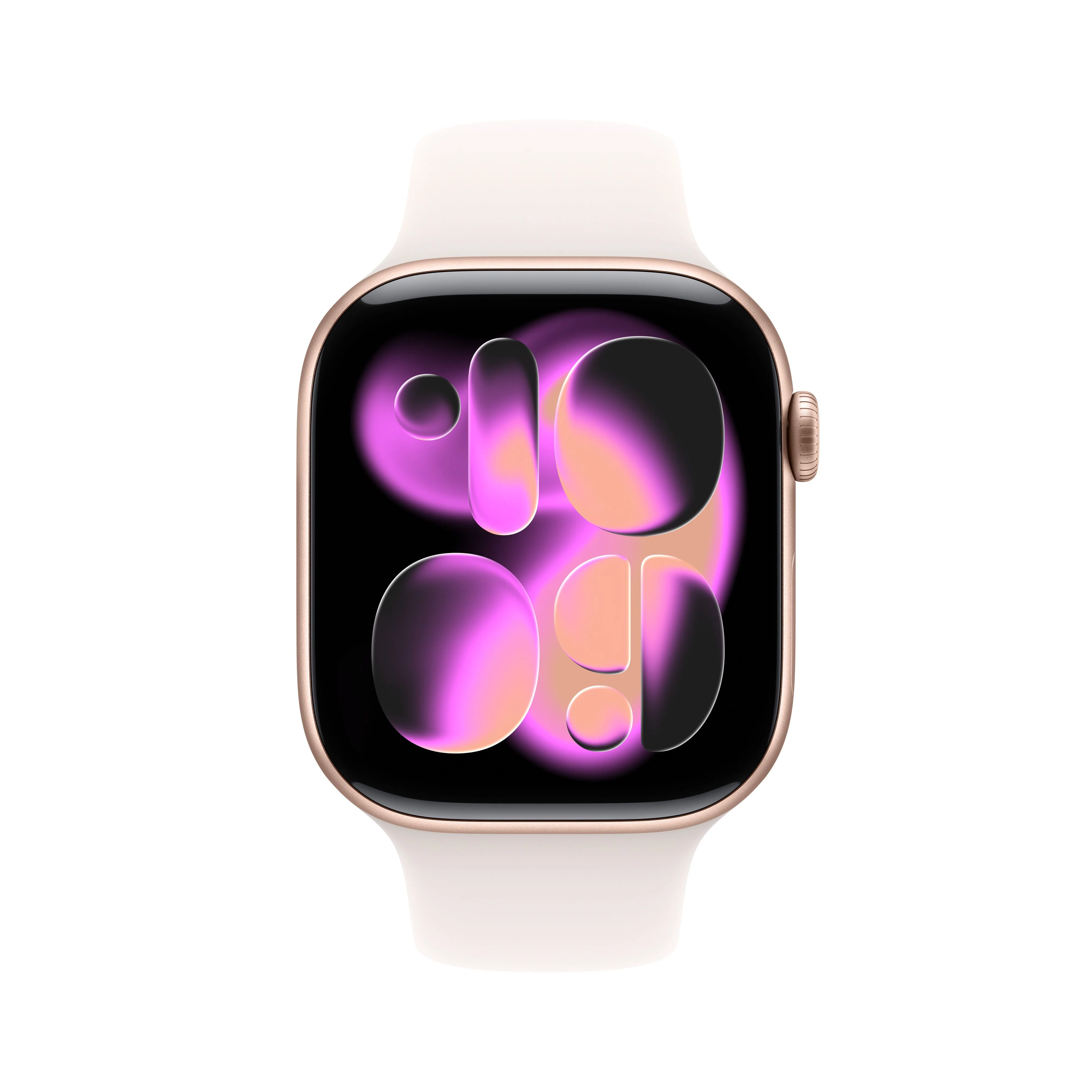 Apple Watch Series 11 (GPS + Cellular) • 46‑mm kast van roségoudkleurig aluminium • Rosé sportbandje - S/M - Image 2