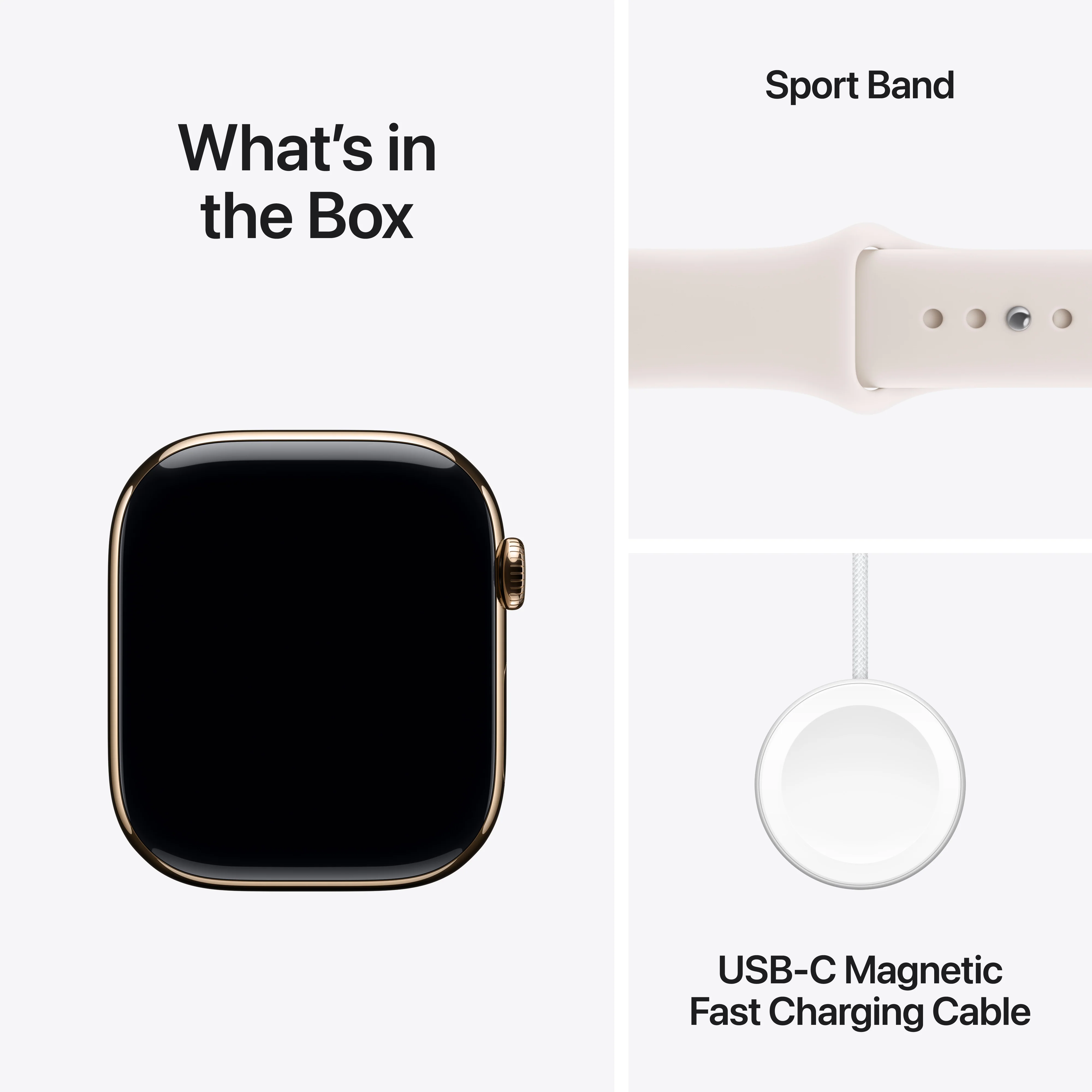 Apple Watch Series 11 (GPS + Cellular) • 46‑mm kast van goudkleurig titanium • Rosé sportbandje - M/L - Image 8