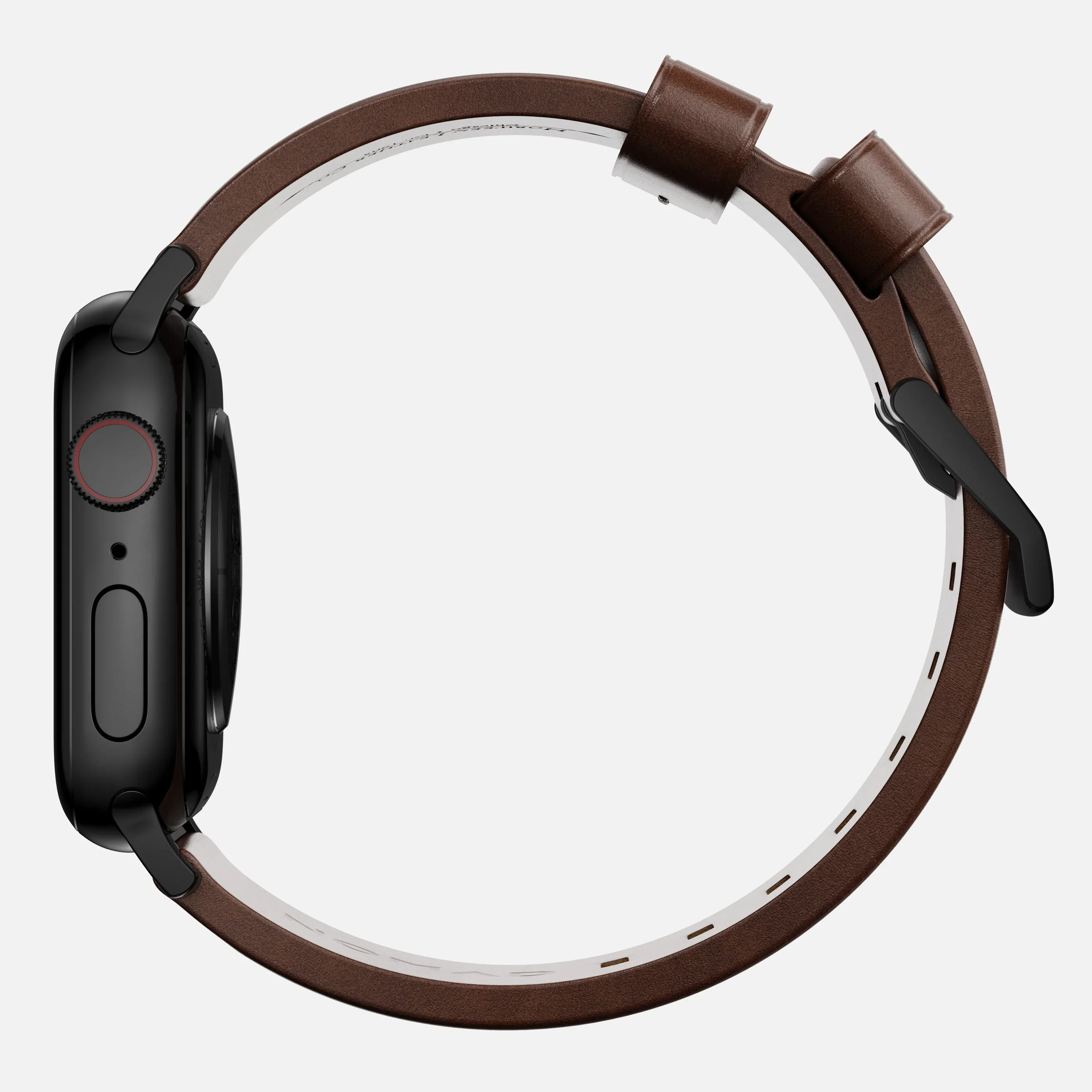 Nomad Bandje - Modern - 44/45/46/49 mm - Bruin - Zwarte Hardware - Image 3