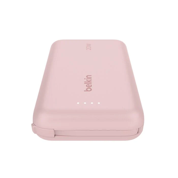 EOL Belkin BoostCharge | 10.000mAh-powerbank met geïntegreerde USB-C-kabel - Roze - Image 5