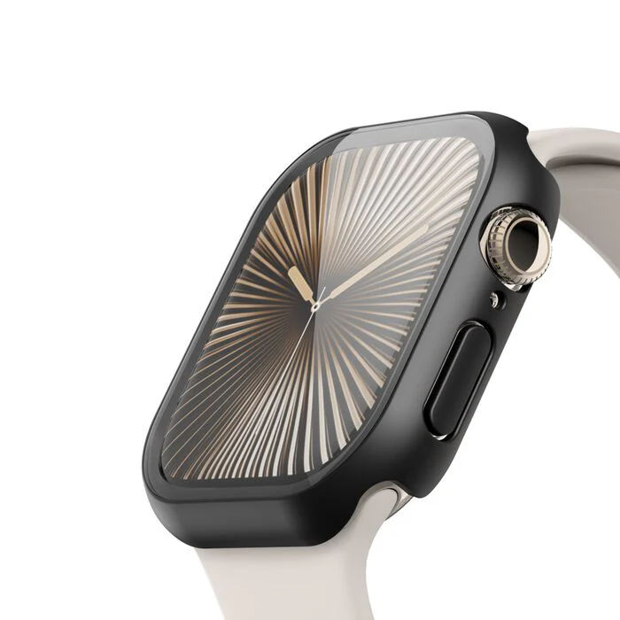 Belkin ScreenForce | TemperedCurve Antimicrobiële Screenprotector + bumper voor Apple Watch Series 10/11 - 46 mm - Zwart - Image 2