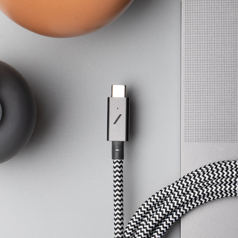 Native Union Belt Pro USB-C-naar-USB-C-kabel - 2,4m - Zebra - 240W - Image 5