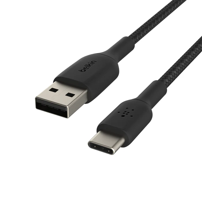 Belkin BoostCharge | Gevlochten USB-C/USB-A-kabel - 2m - Zwart - Image 3