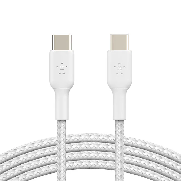 Belkin BoostCharge | Gevlochten USB-C/USB-C-kabel - 1m - Wit - Image 2