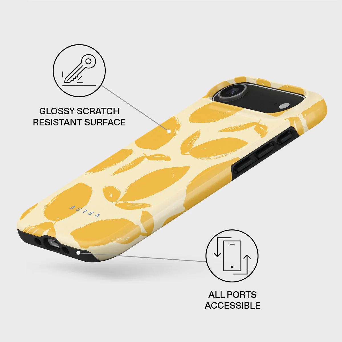 Burga Tough Case met MagSafe voor iPhone Air - Lemon Tart - Image 3