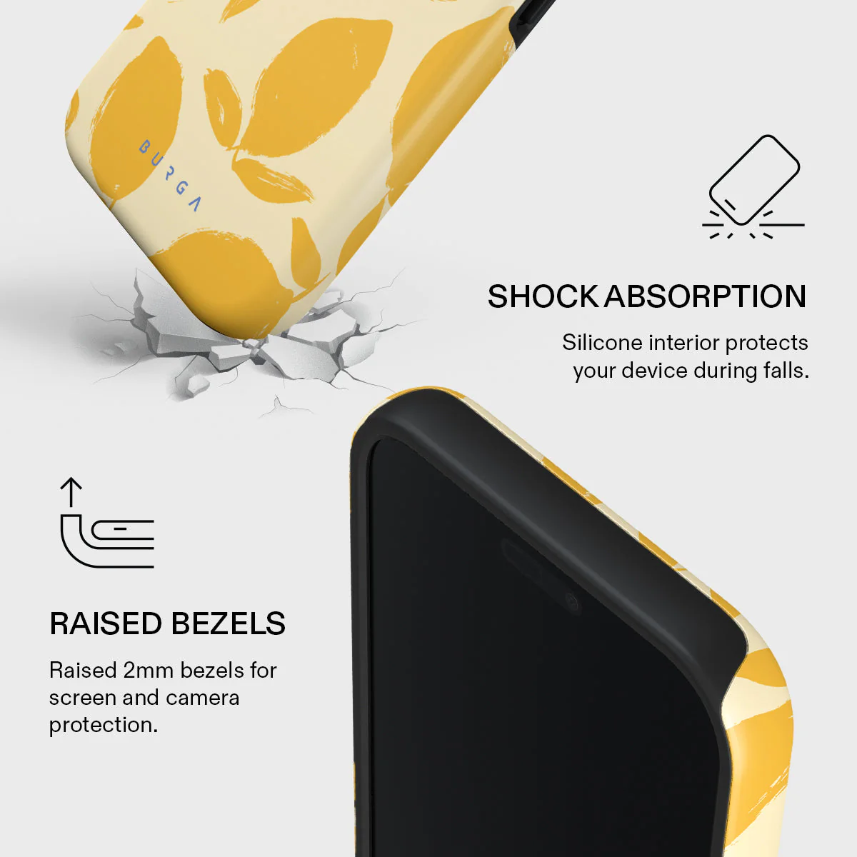 Burga Tough Case met MagSafe voor iPhone Air - Lemon Tart - Image 4