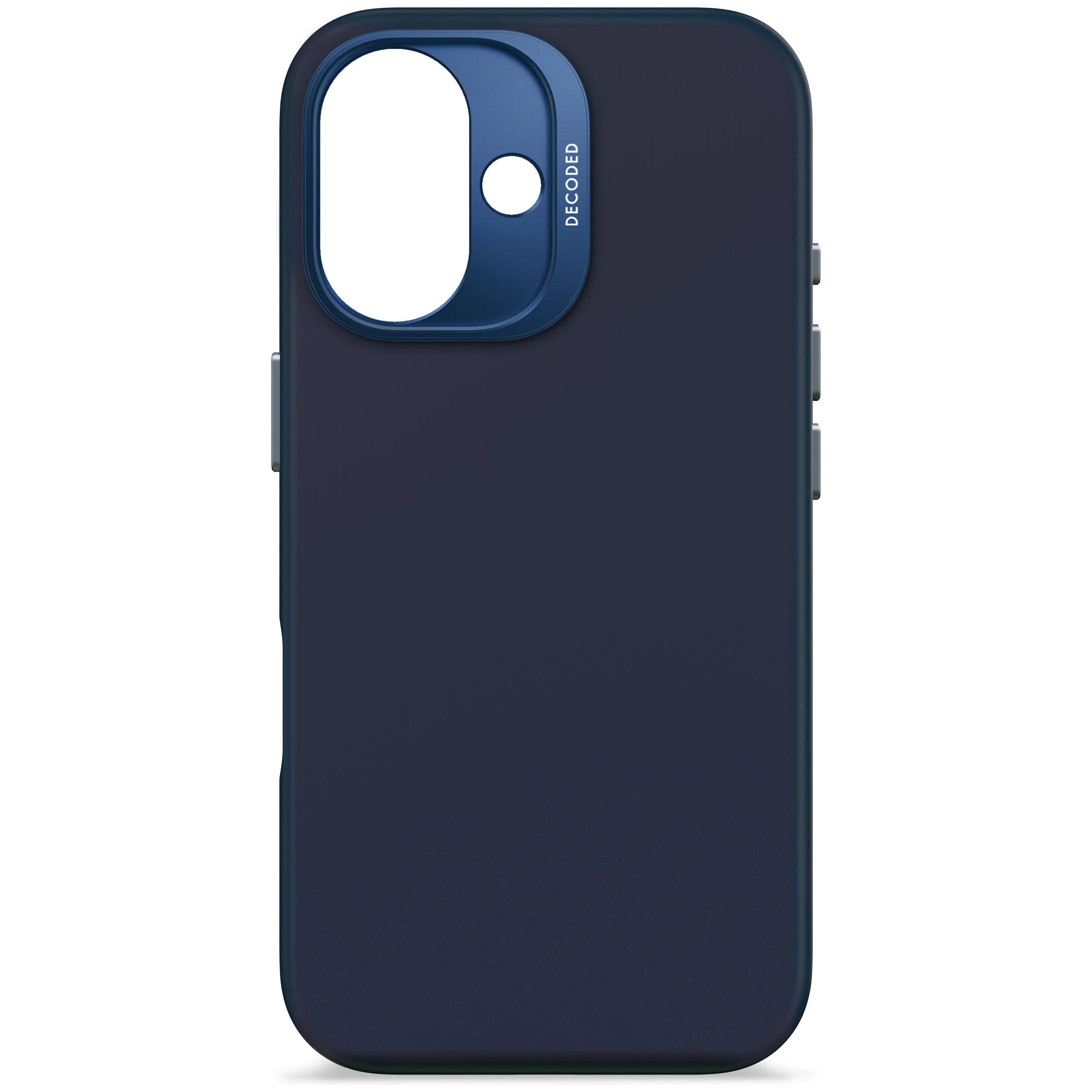 EOL Decoded Antimicrobial Silicone Backcover voor iPhone 16 - Marineblauw - Image 2