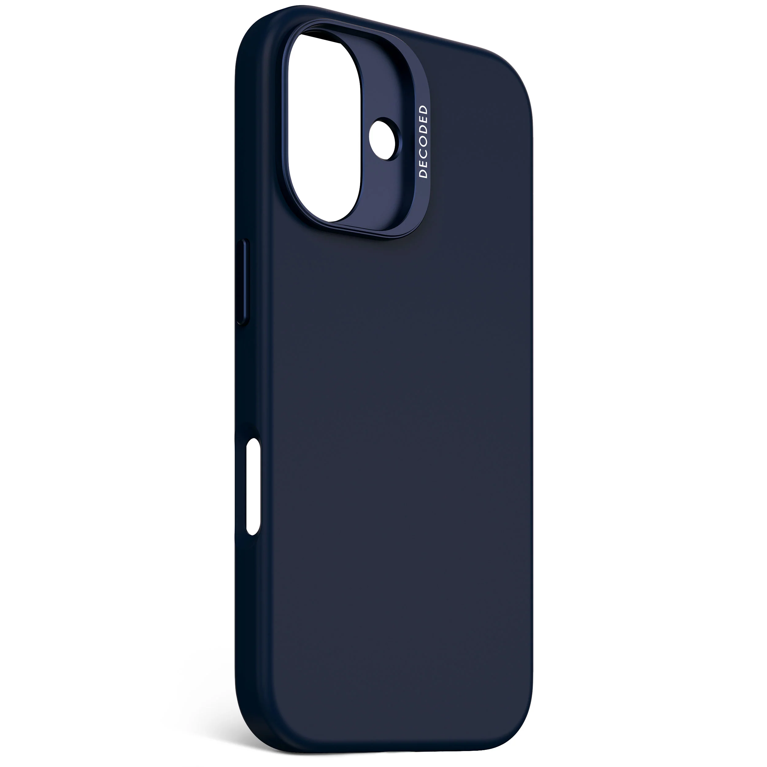 EOL Decoded Antimicrobial Silicone Backcover voor iPhone 16 - Marineblauw - Image 3
