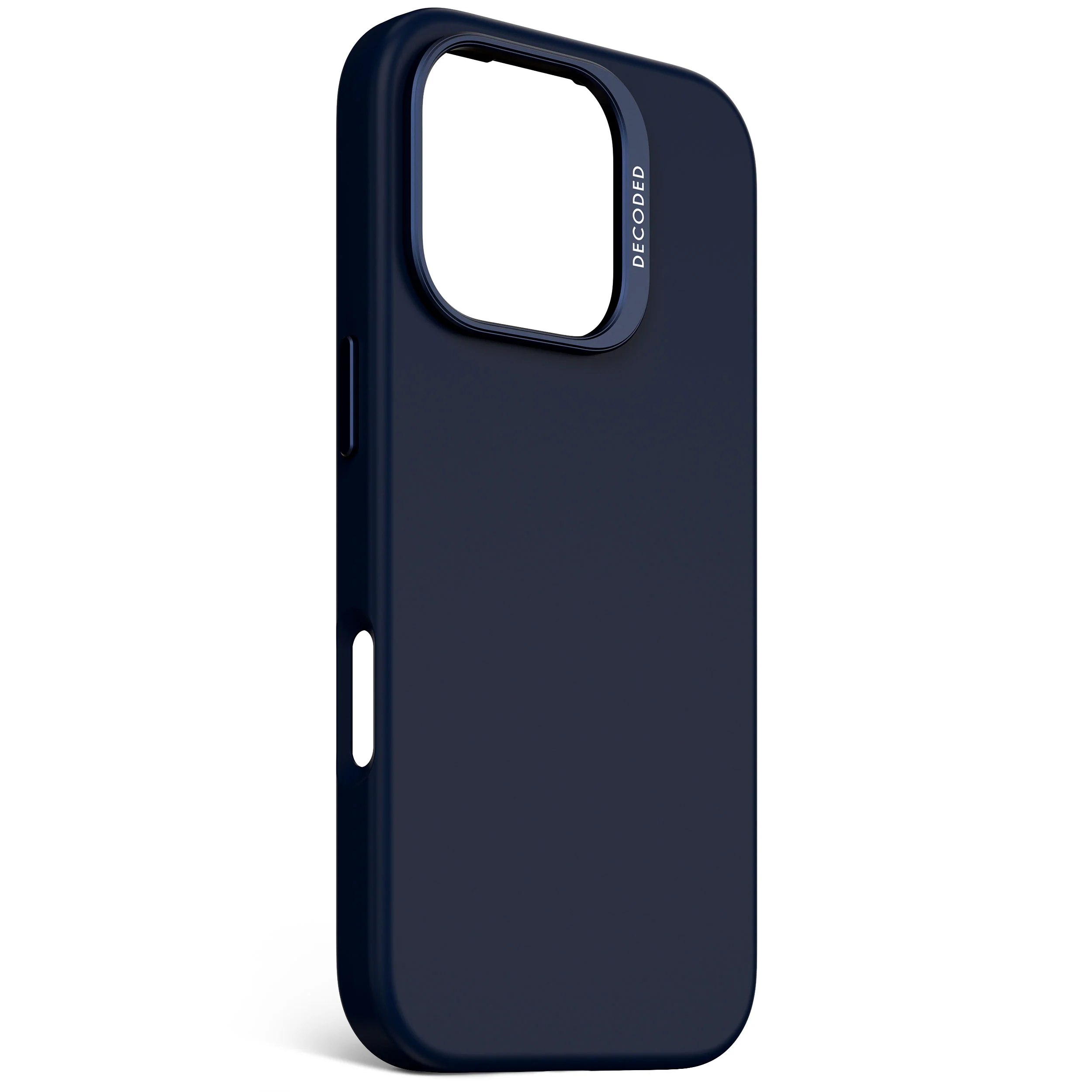 EOL Decoded Antimicrobial Silicone Backcover voor iPhone 16 Pro - Marineblauw - Image 3