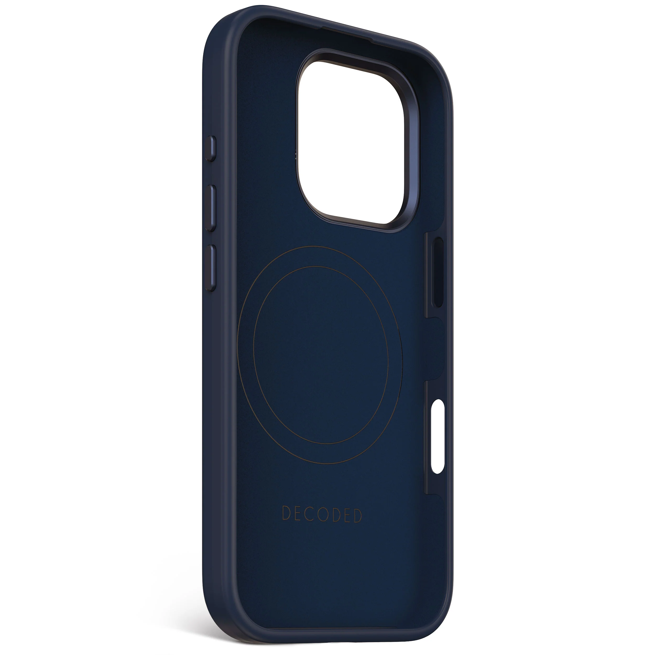 EOL Decoded Antimicrobial Silicone Backcover voor iPhone 16 Pro - Marineblauw - Image 4