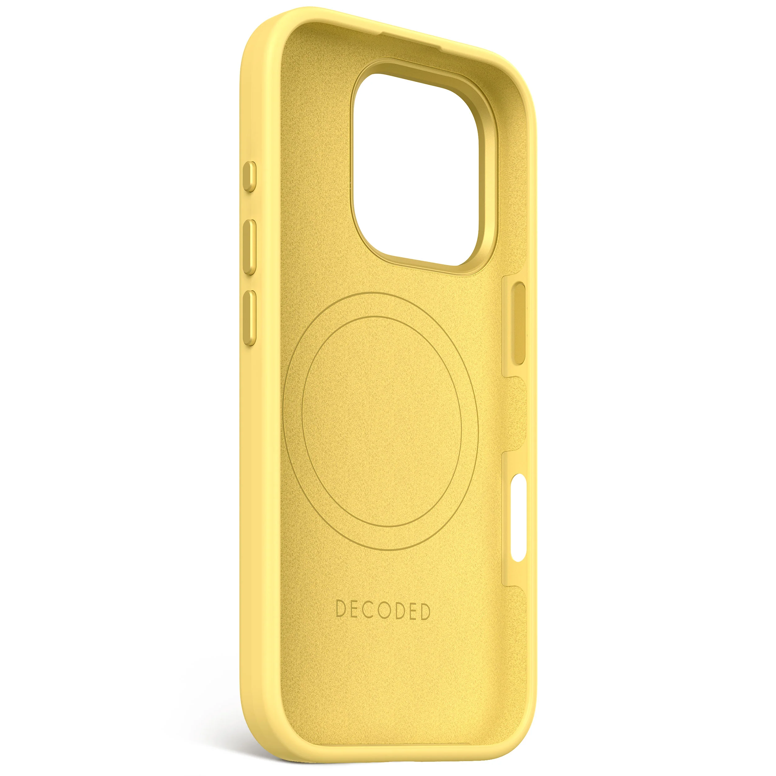 EOL Decoded Antimicrobial Silicone Backcover voor iPhone 16 Pro - Popcorn Geel - Image 4