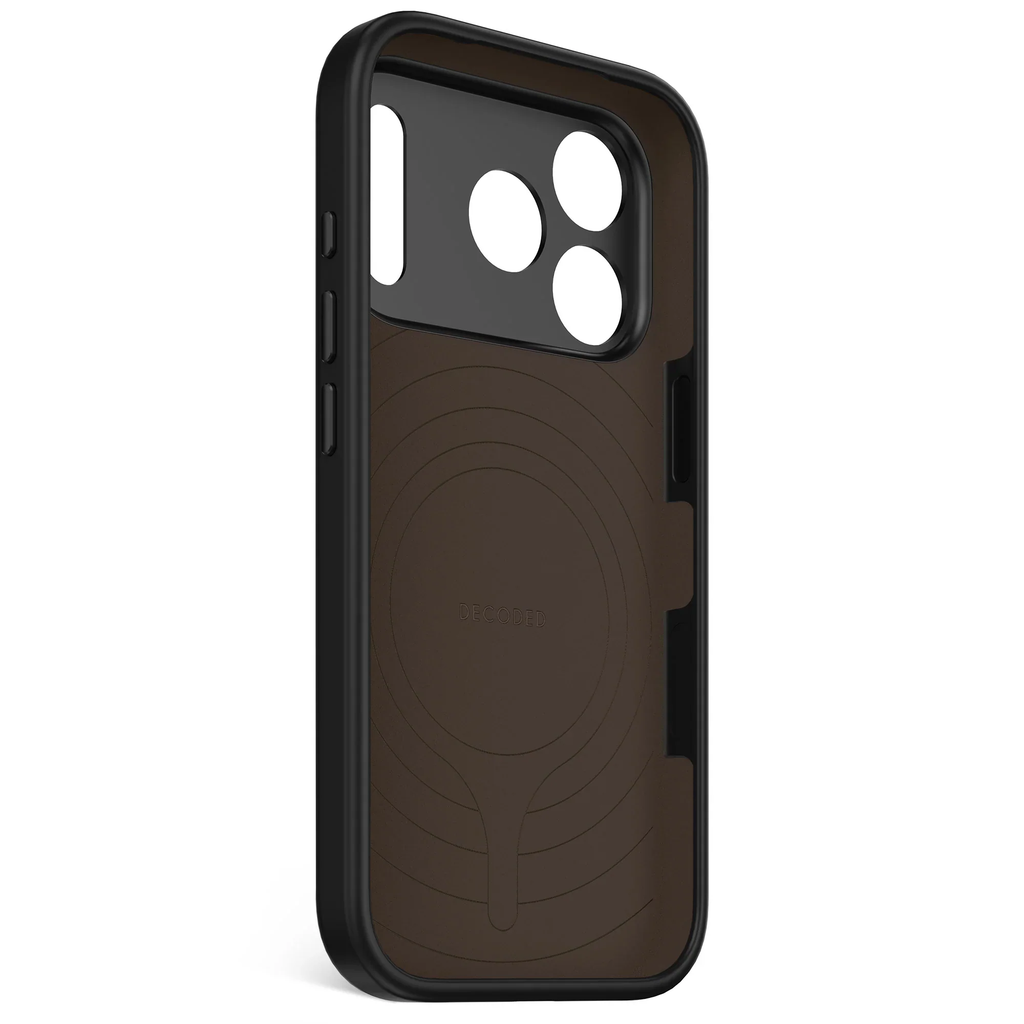 Decoded Antimicrobial Silicone Backcover voor iPhone 17 Pro - Phantom Zwart - Image 3