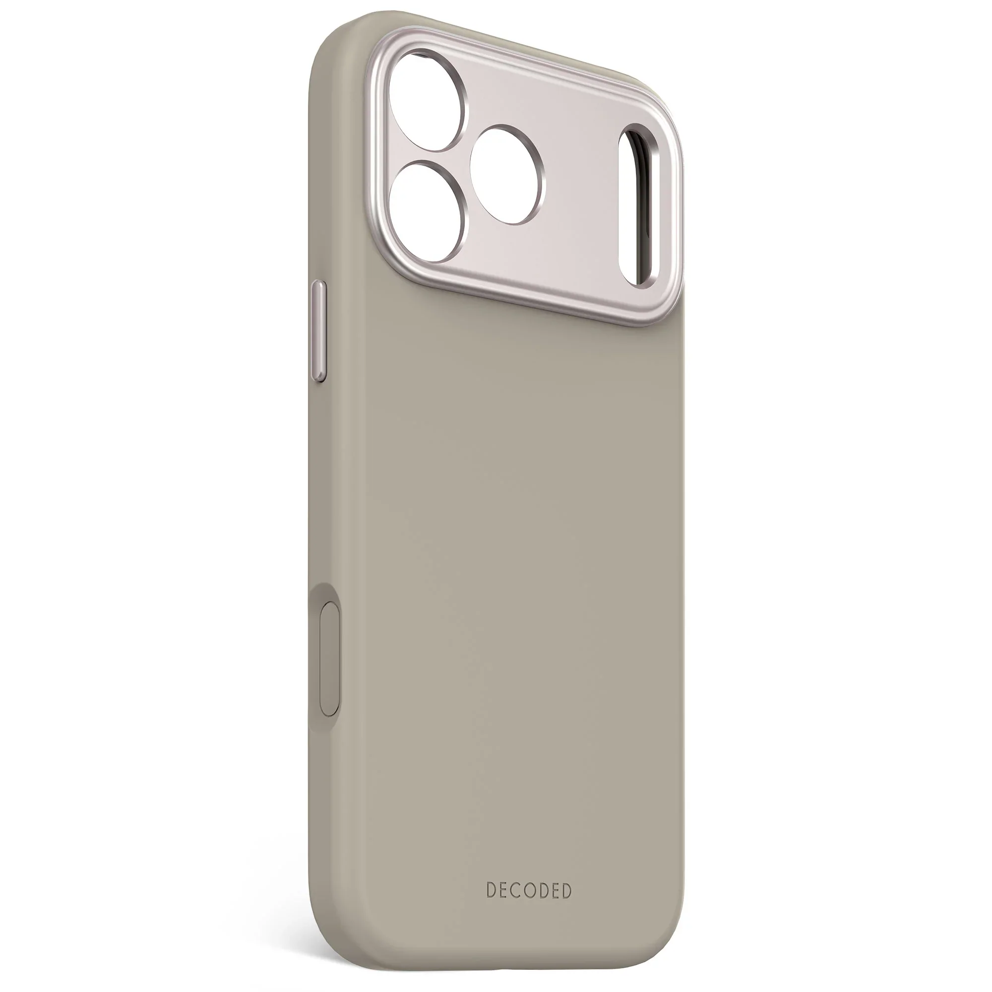Decoded Antimicrobial Silicone Backcover voor iPhone 17 Pro - Soft Taupe - Image 2