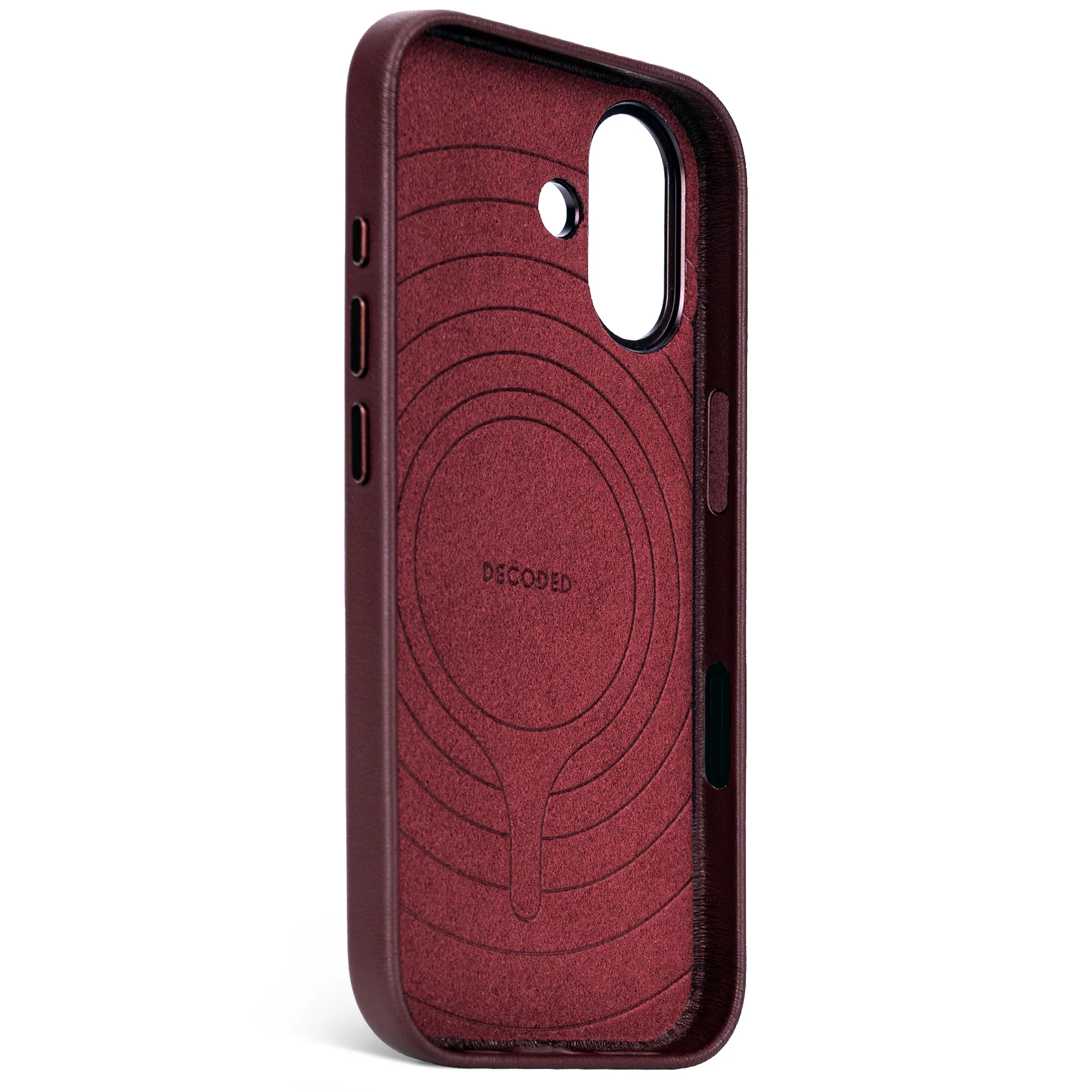 Decoded Leren hoesje voor iPhone 17 - Dark ruby - Image 3