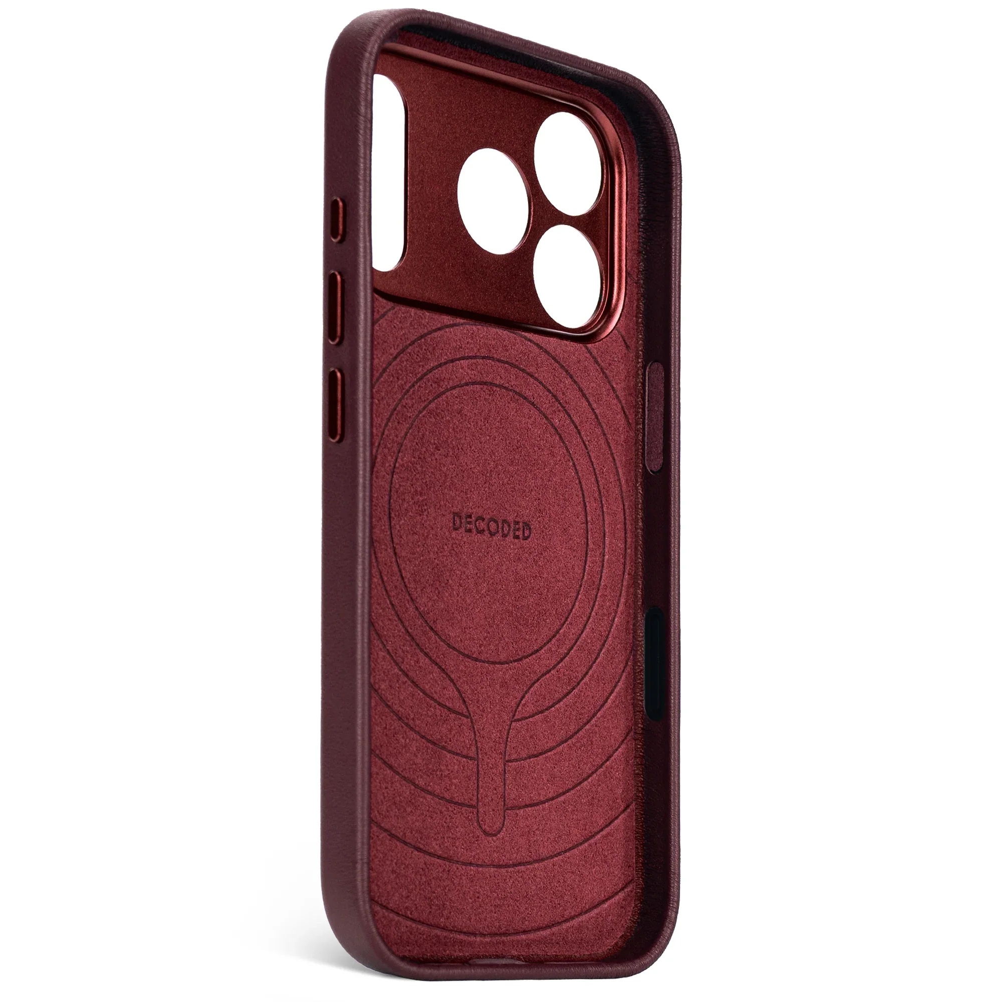 Decoded Leren hoesje voor iPhone 17 Pro Max - Dark ruby - Image 3