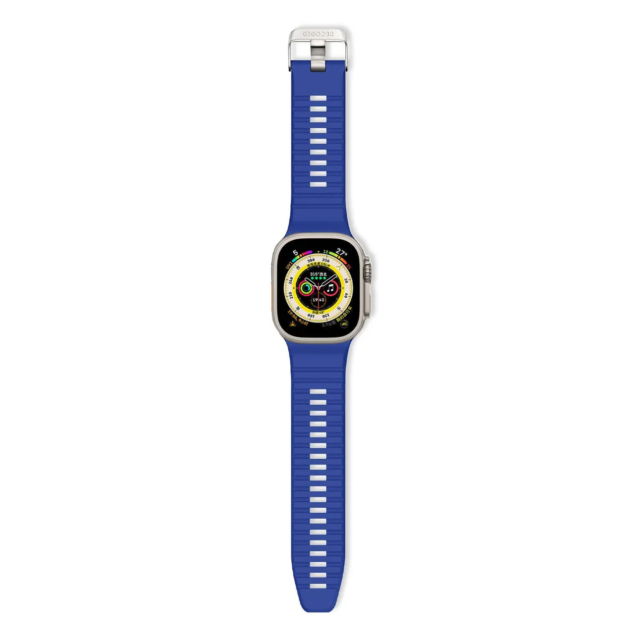 EOL Decoded Silicon Ultra Traction Strap - 44/45/46/49 mm - Galactic Blue - Image 2