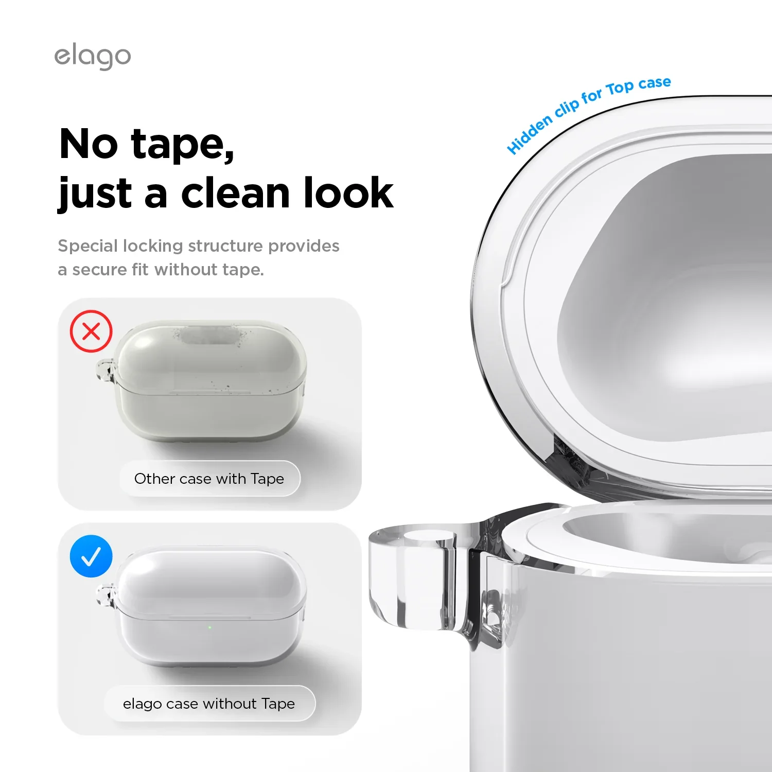 Elago Clear Hang Case voor AirPods Pro (3e gen.) - Transparant - Image 5