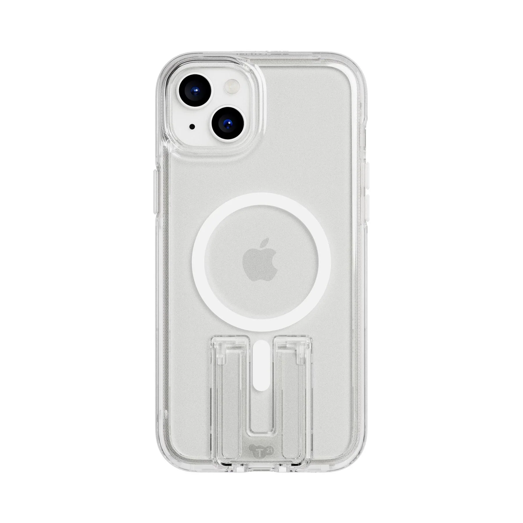 Tech21 Evo Crystal met MagSafe voor iPhone 15 Plus - Transparant/Wit