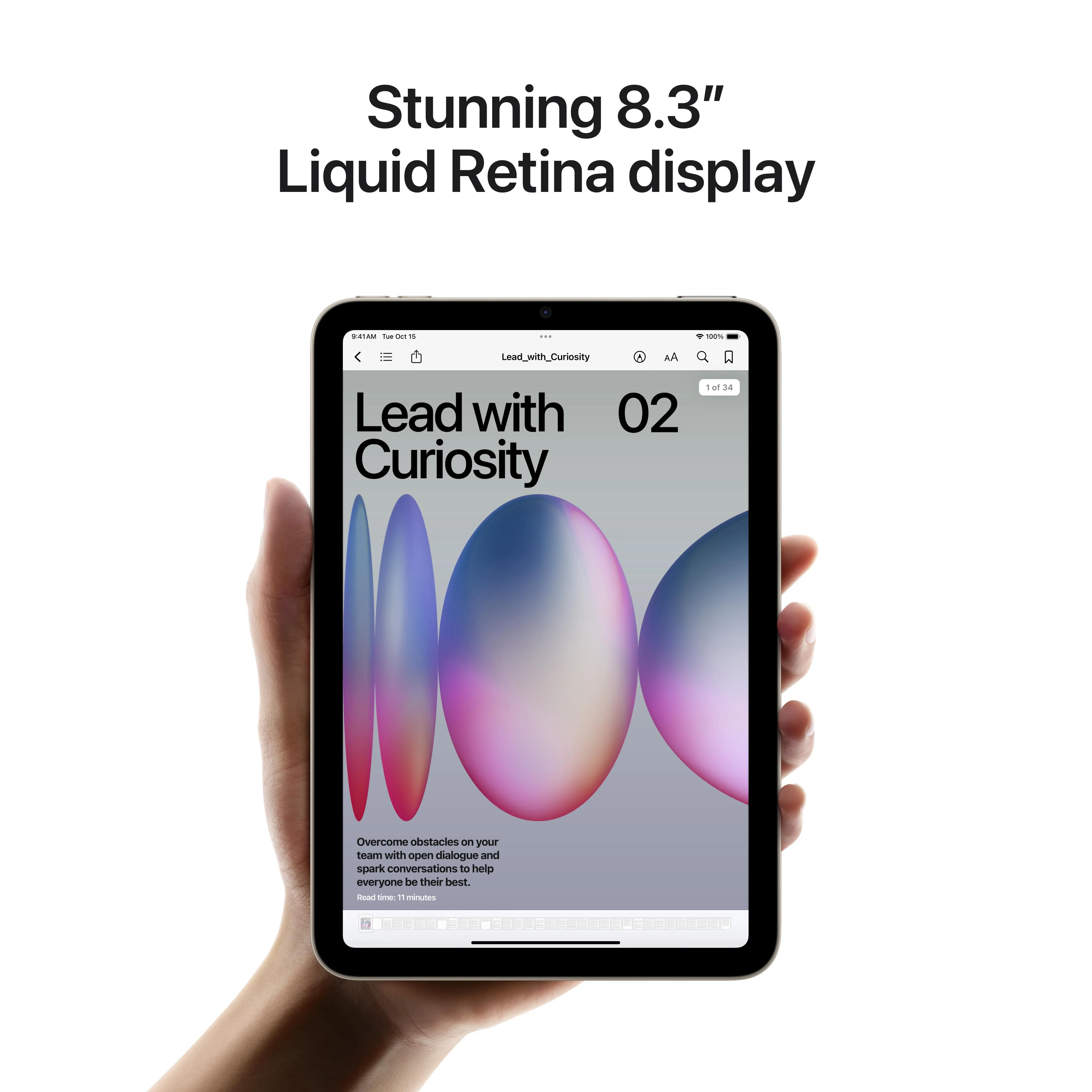 iPad mini Wi-Fi + Cellular 128 GB - Sterrenlicht (A17 Pro) - Image 5