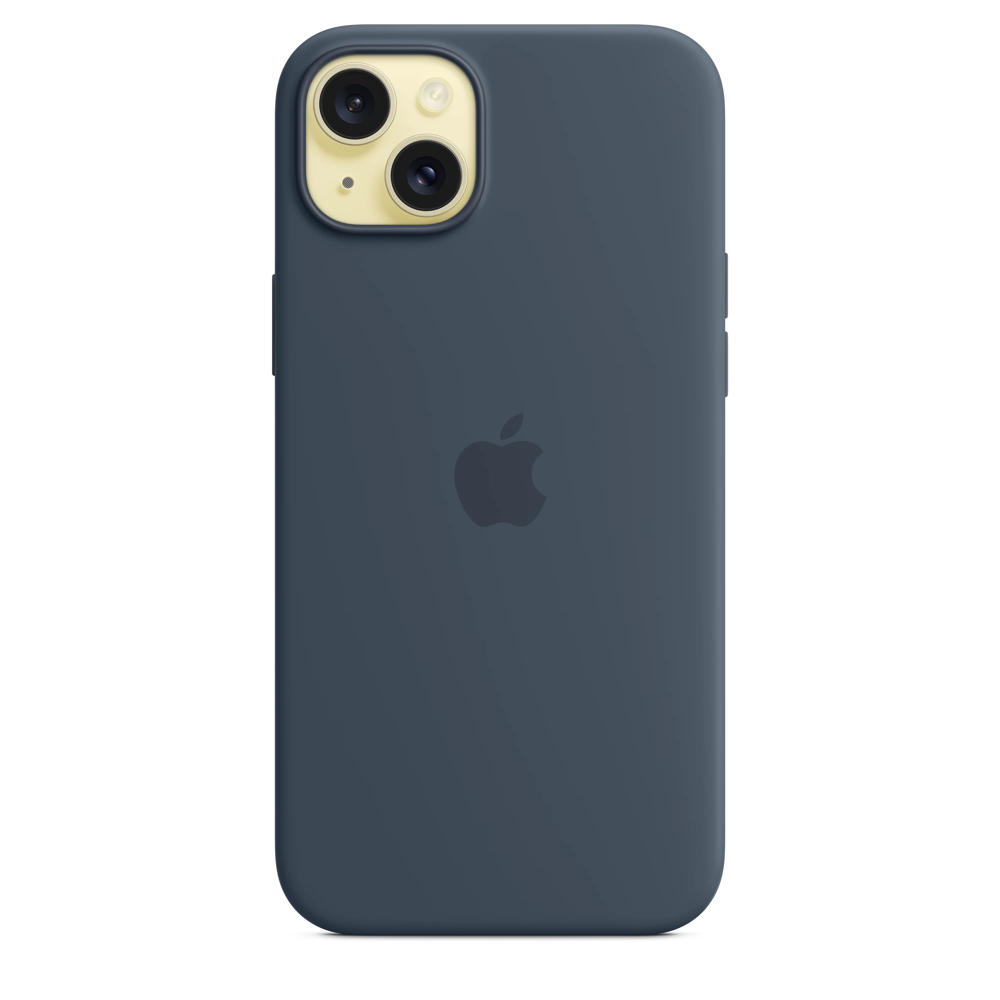 EOL Siliconenhoesje met MagSafe voor iPhone 15 Plus - Stormblauw - Image 3