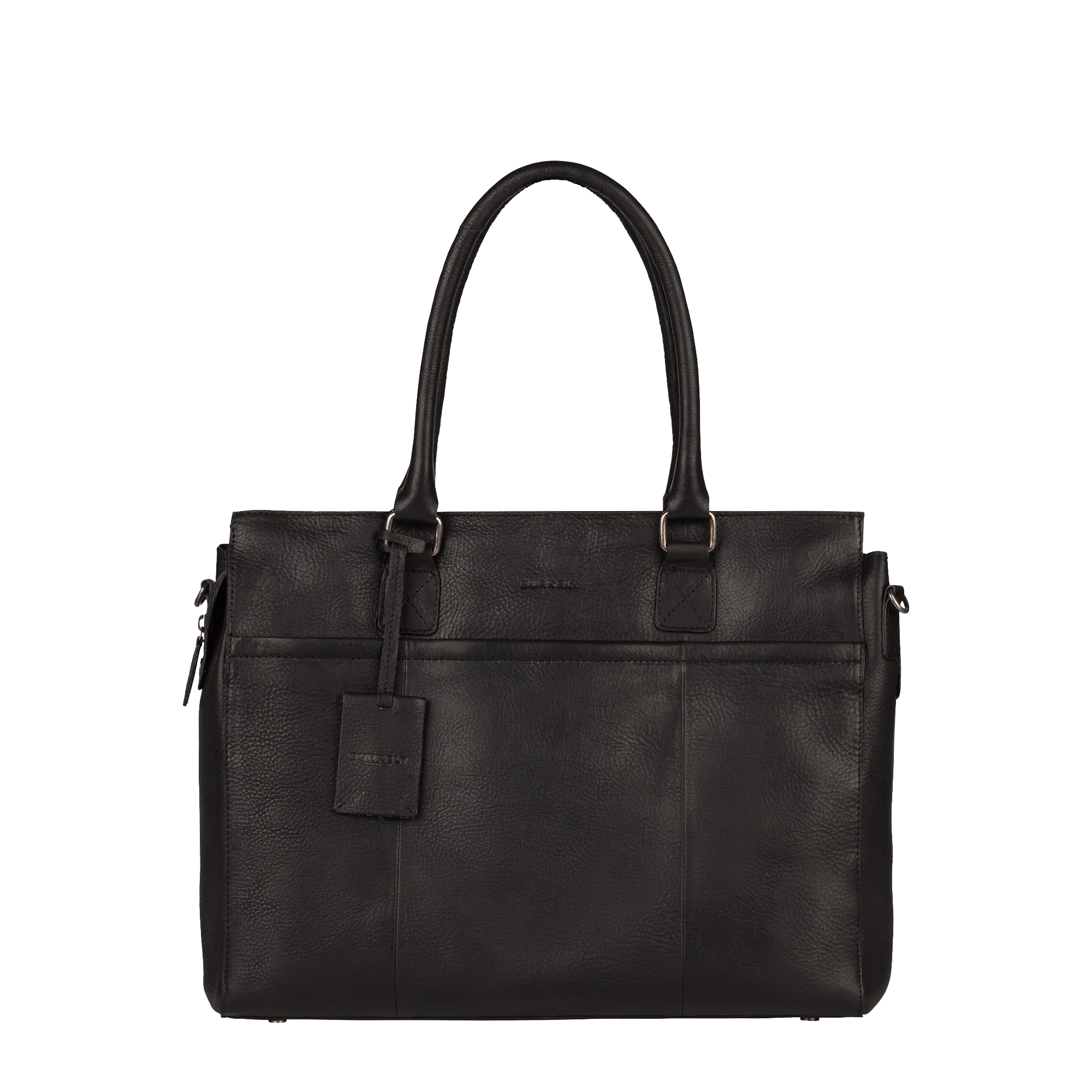 Burkely Leren draagtas voor MacBook 15/16-inch - Antique Avery - Zwart