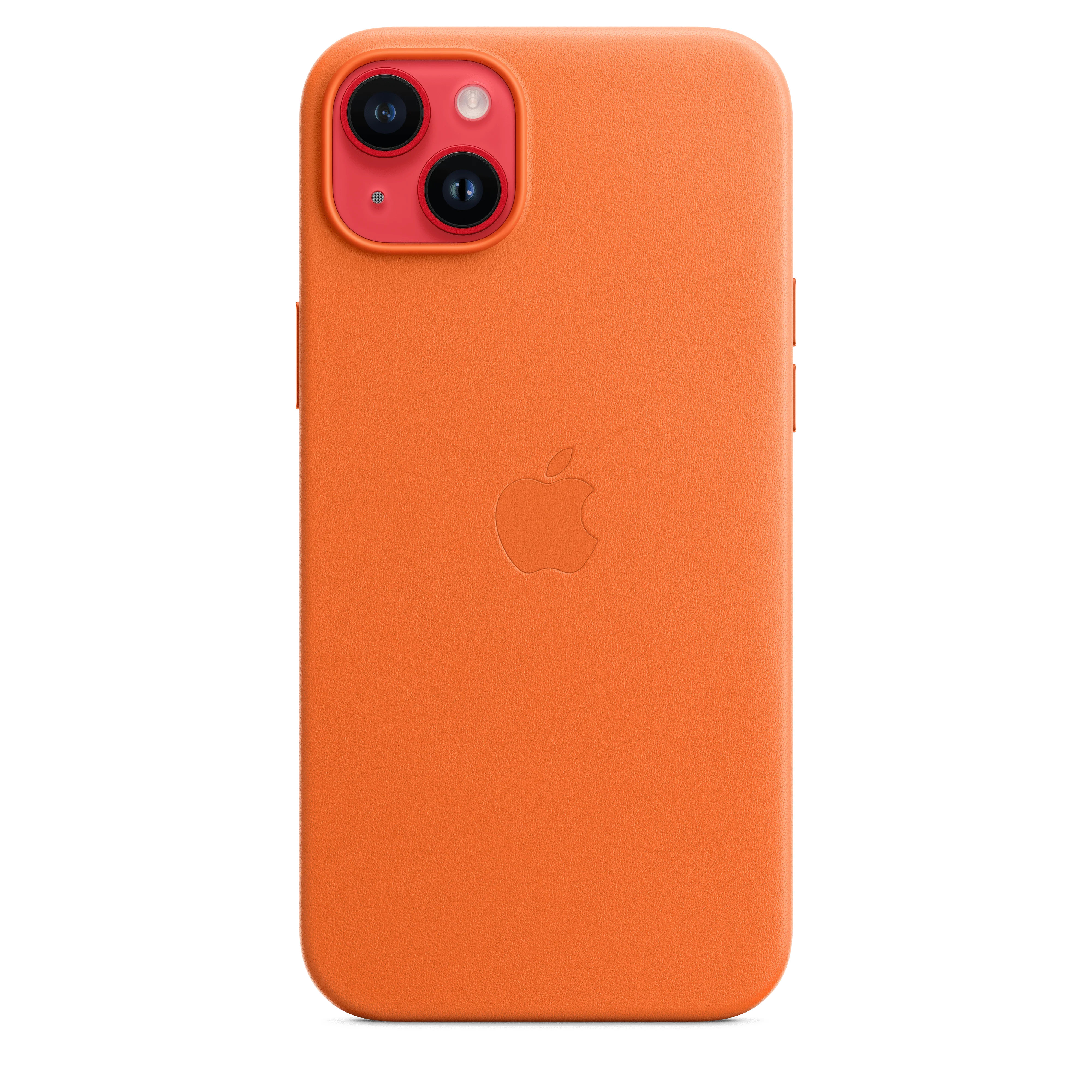 EOL Leren hoesje met MagSafe voor iPhone 14 Plus - Oranje - Image 4