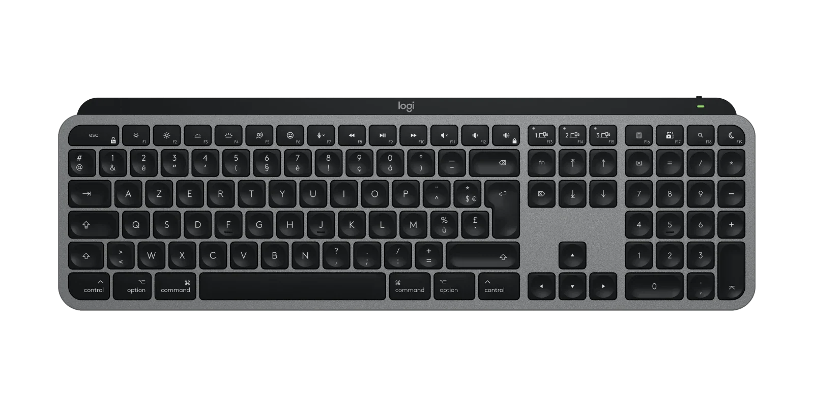 Logitech MX Keys S voor Mac - Spacegrijs - Frans (Azerty)