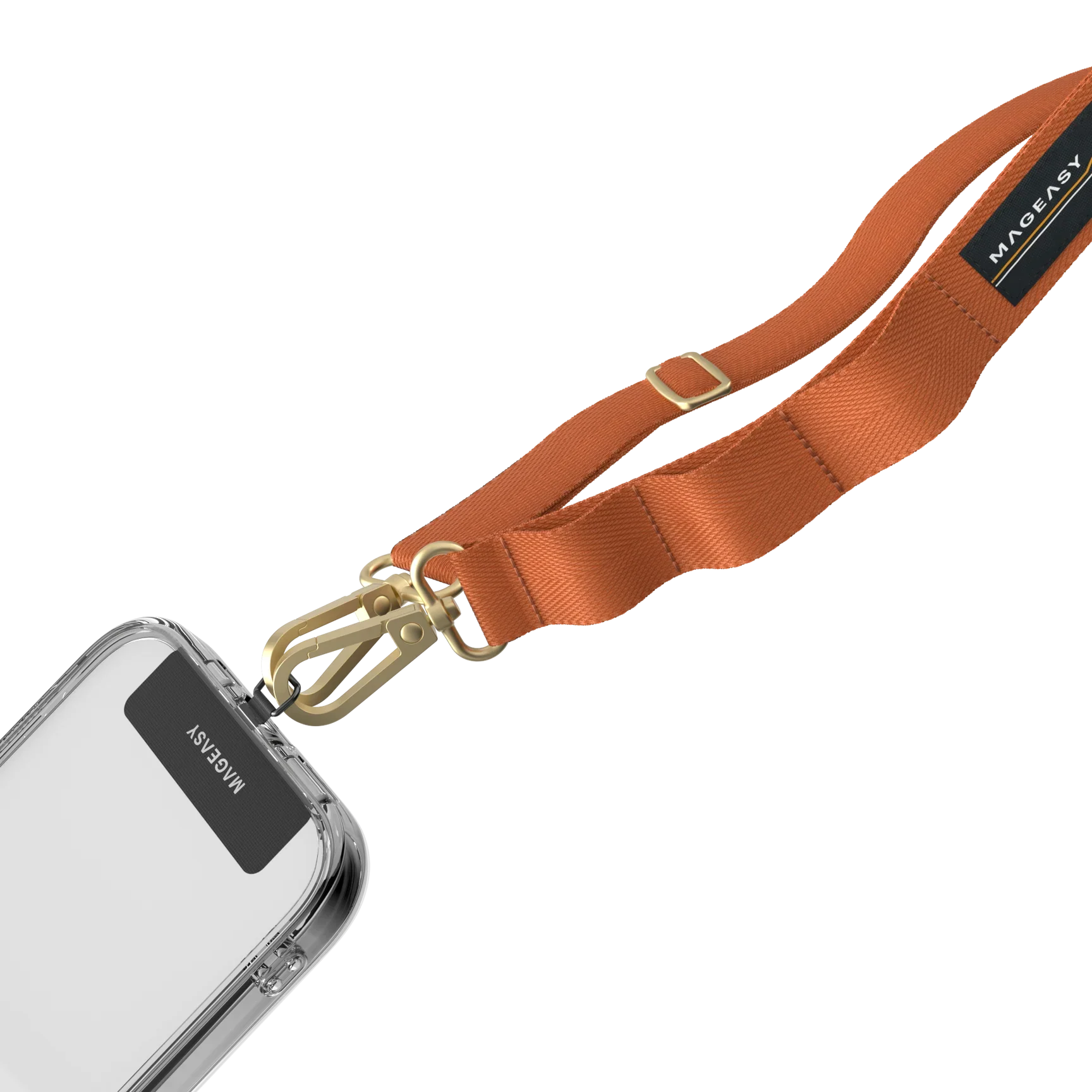 MagEasy Lanyard Strap 20mm - Orange - Image 3
