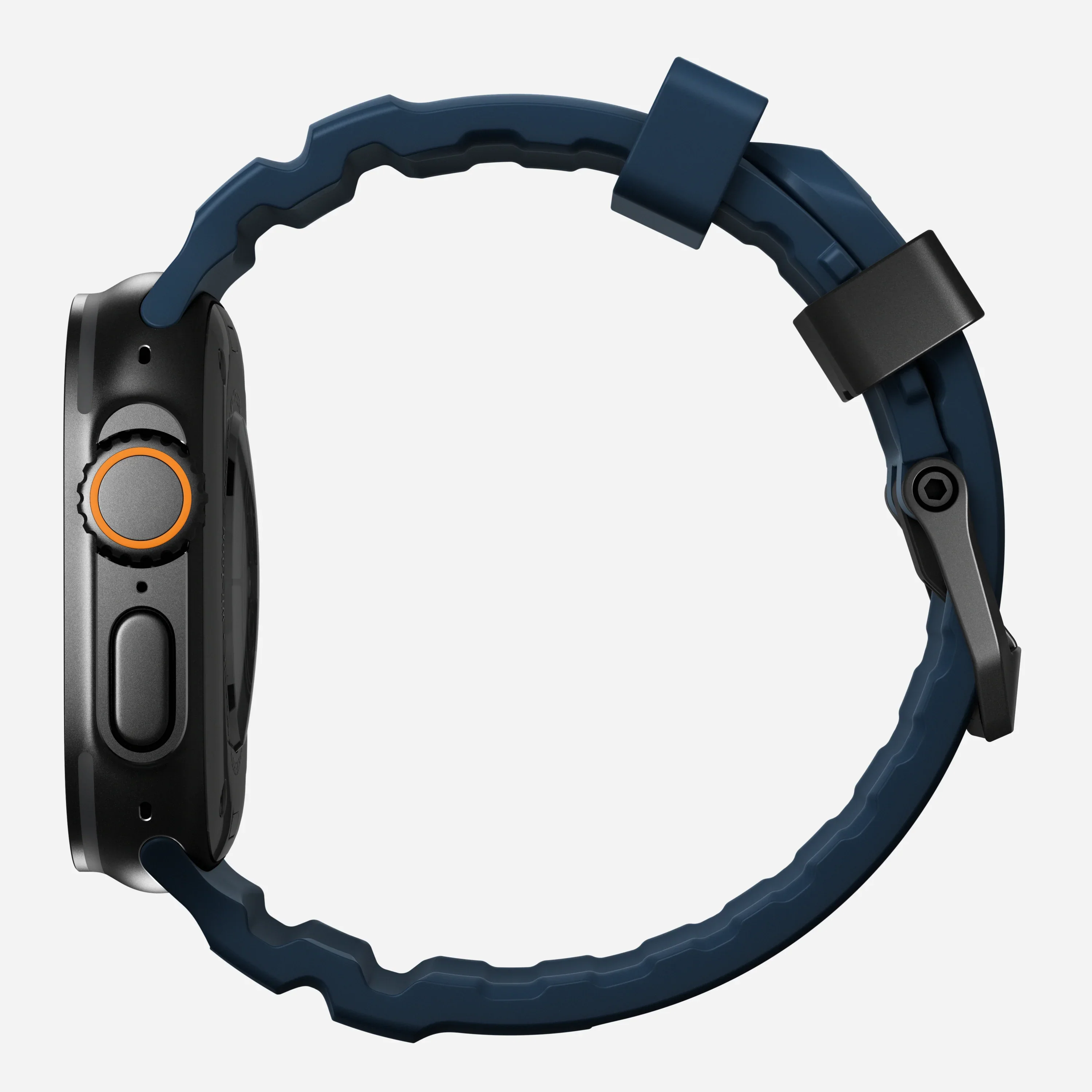 Nomad Rocky Point bandje - 44/45/46/49 mm - Atlantisch blauw - Zwarte hardware - Image 6
