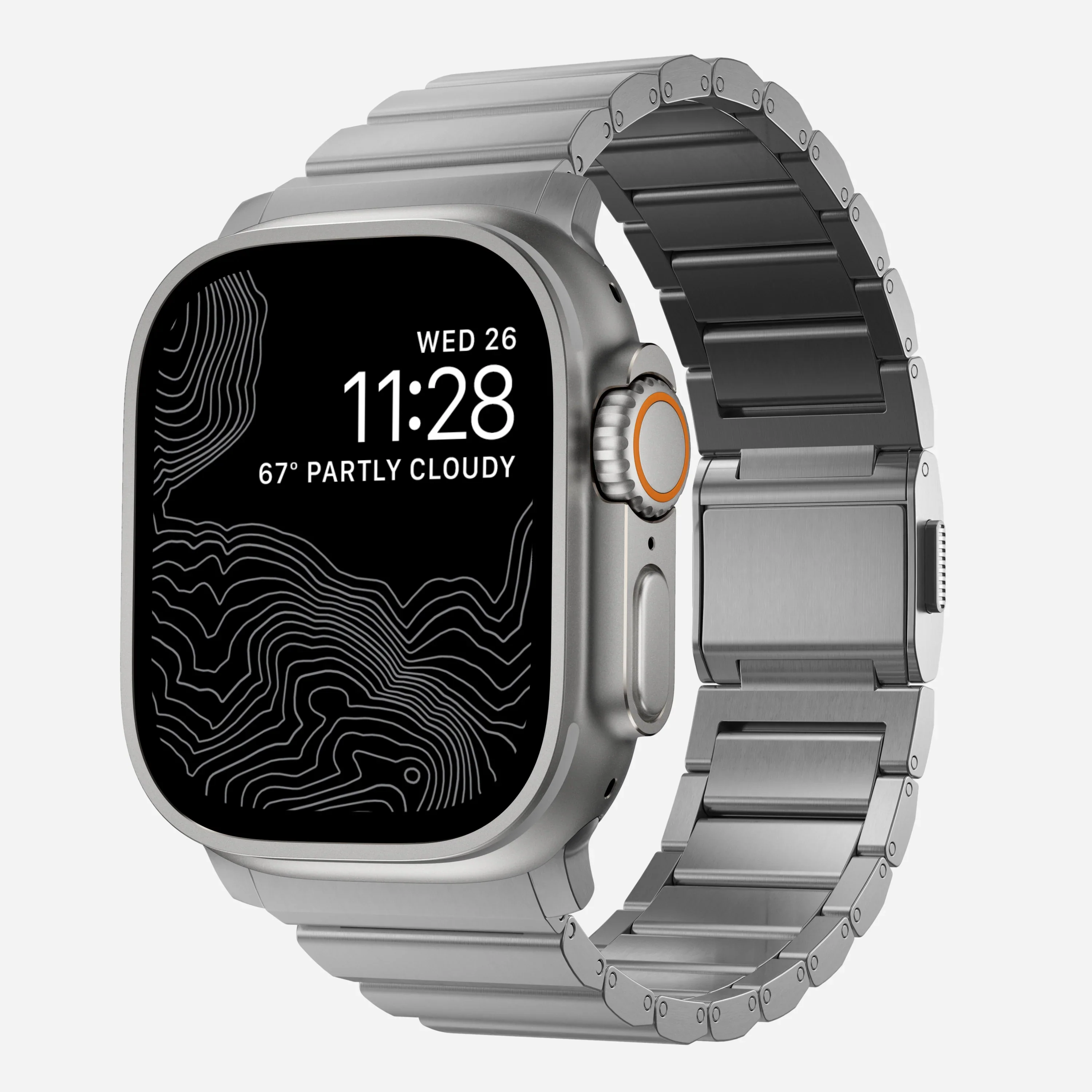 EOL Nomad Titanium bandje - 44/45/46/49 mm - Zilver - Image 2
