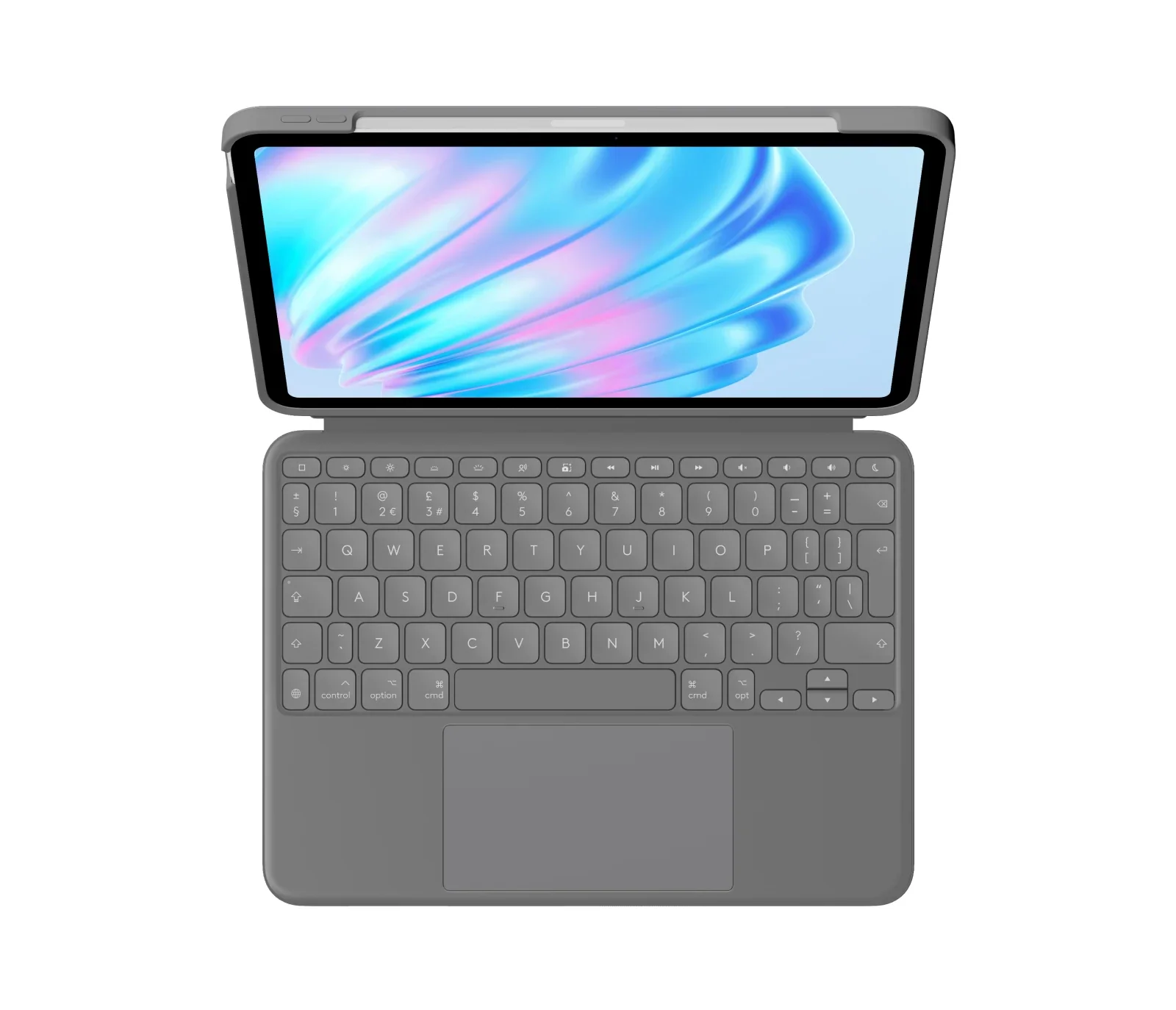 Logitech Combo Touch - Keyboard Case voor 11-inch iPad Air (M4/M3/M2/5e gen.) - UK (Qwerty) - Oxford Grey - Image 2