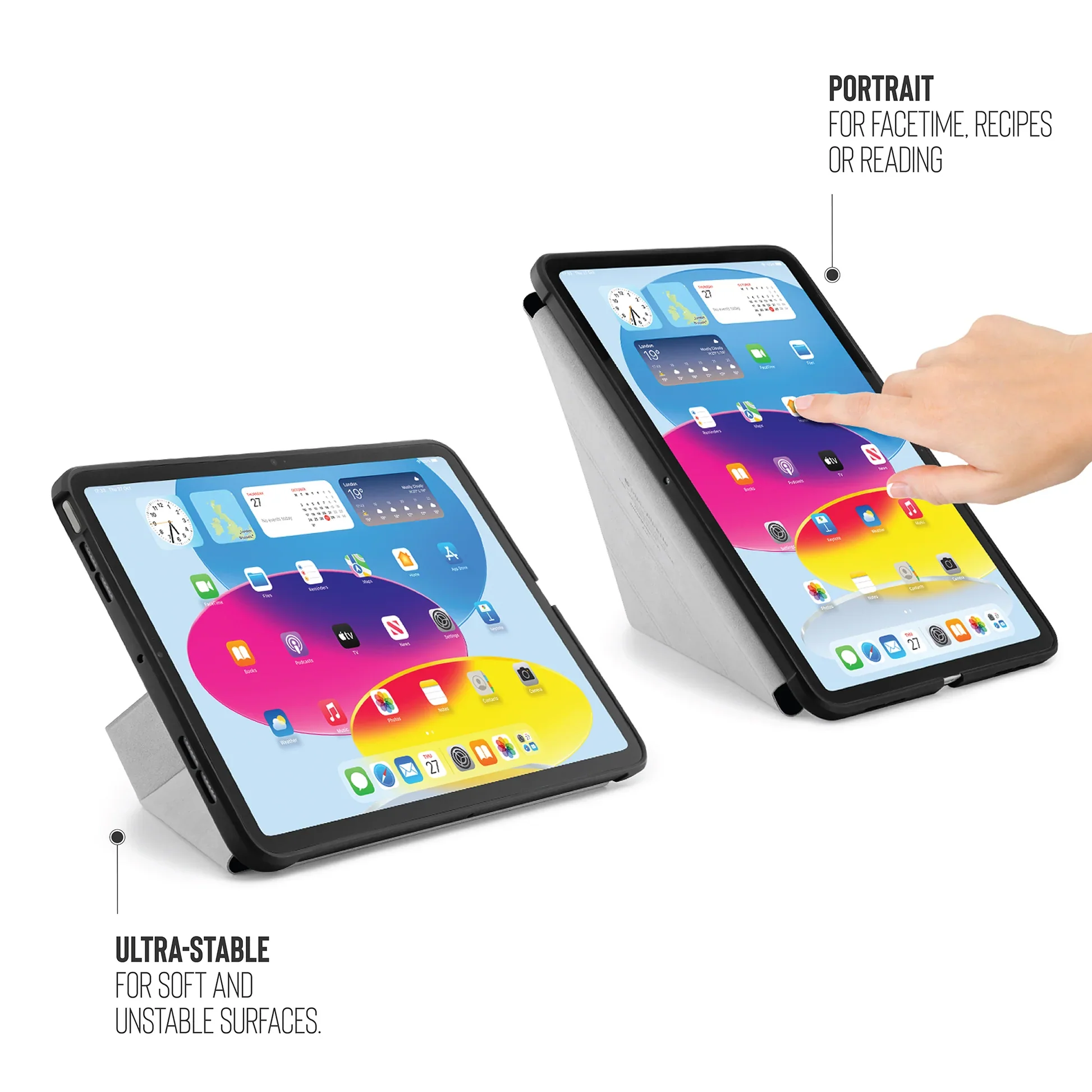 Pipetto Origami Case voor iPad (10e gen./A16) - Zwart - Image 3